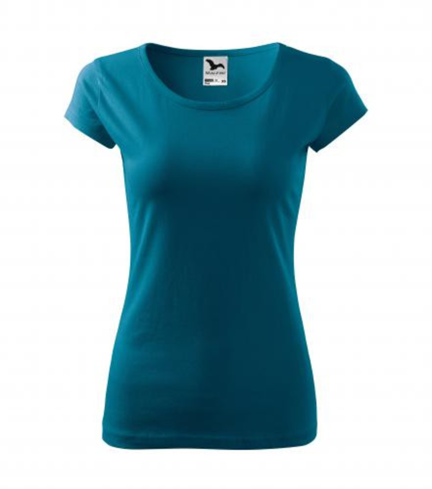Dámske bavlnené tričko Malfini Pure 122 - veľkosť: M, farba: petrolejová modrá