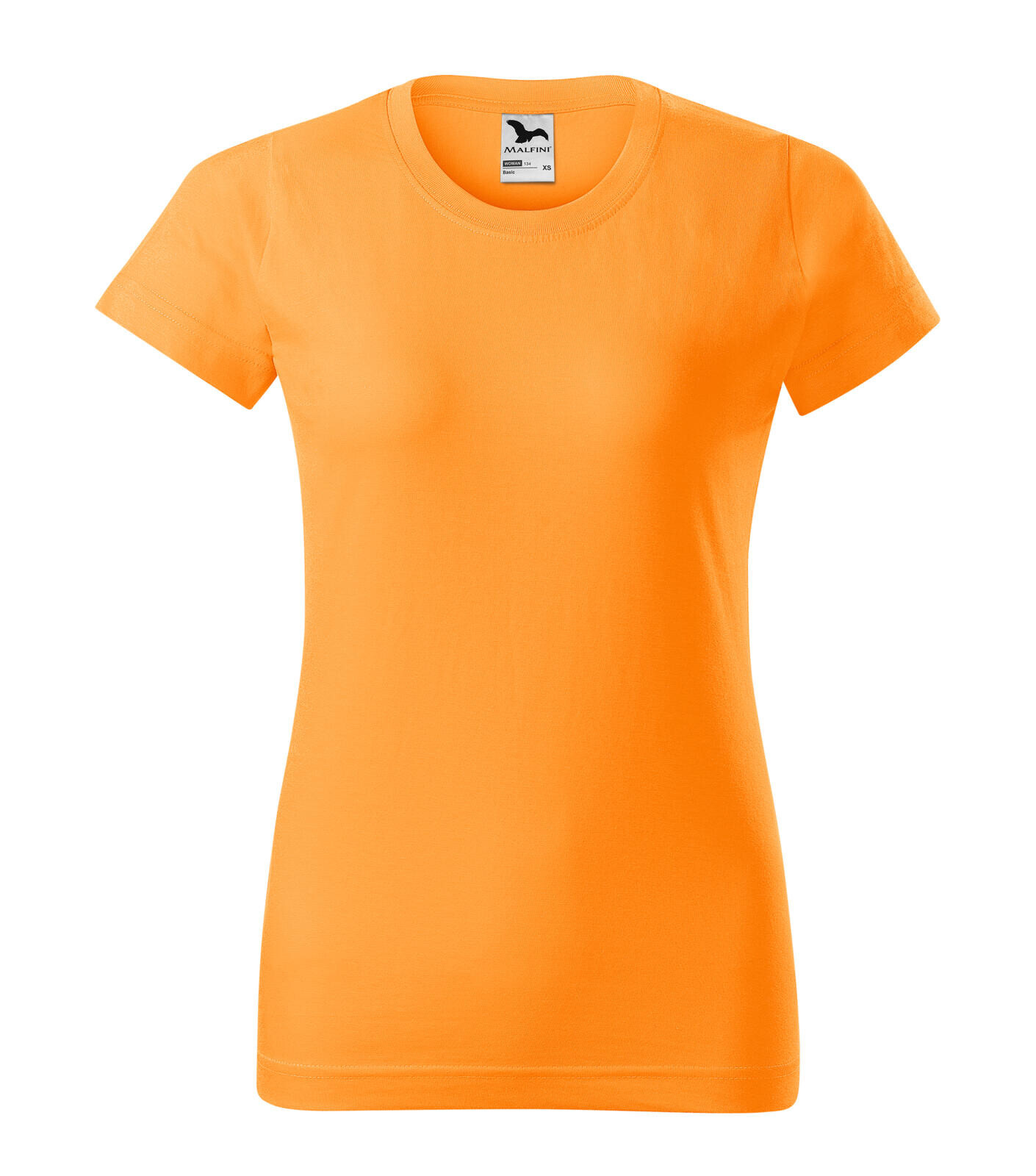 Dámske tričko Malfini Basic 134 - veľkosť: S, farba: mandarínková oranžová