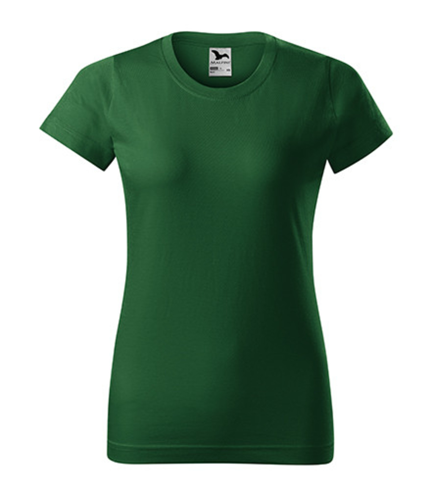 Dámske tričko Malfini Basic 134 - veľkosť: M, farba: fľašková zelená