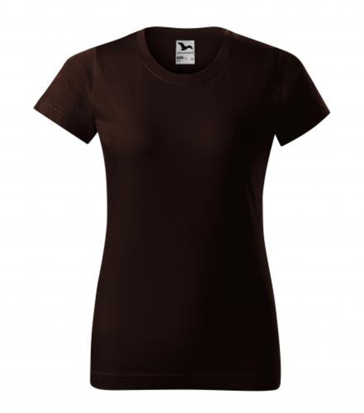 Dámske tričko Malfini Basic 134 - veľkosť: S, farba: kávová