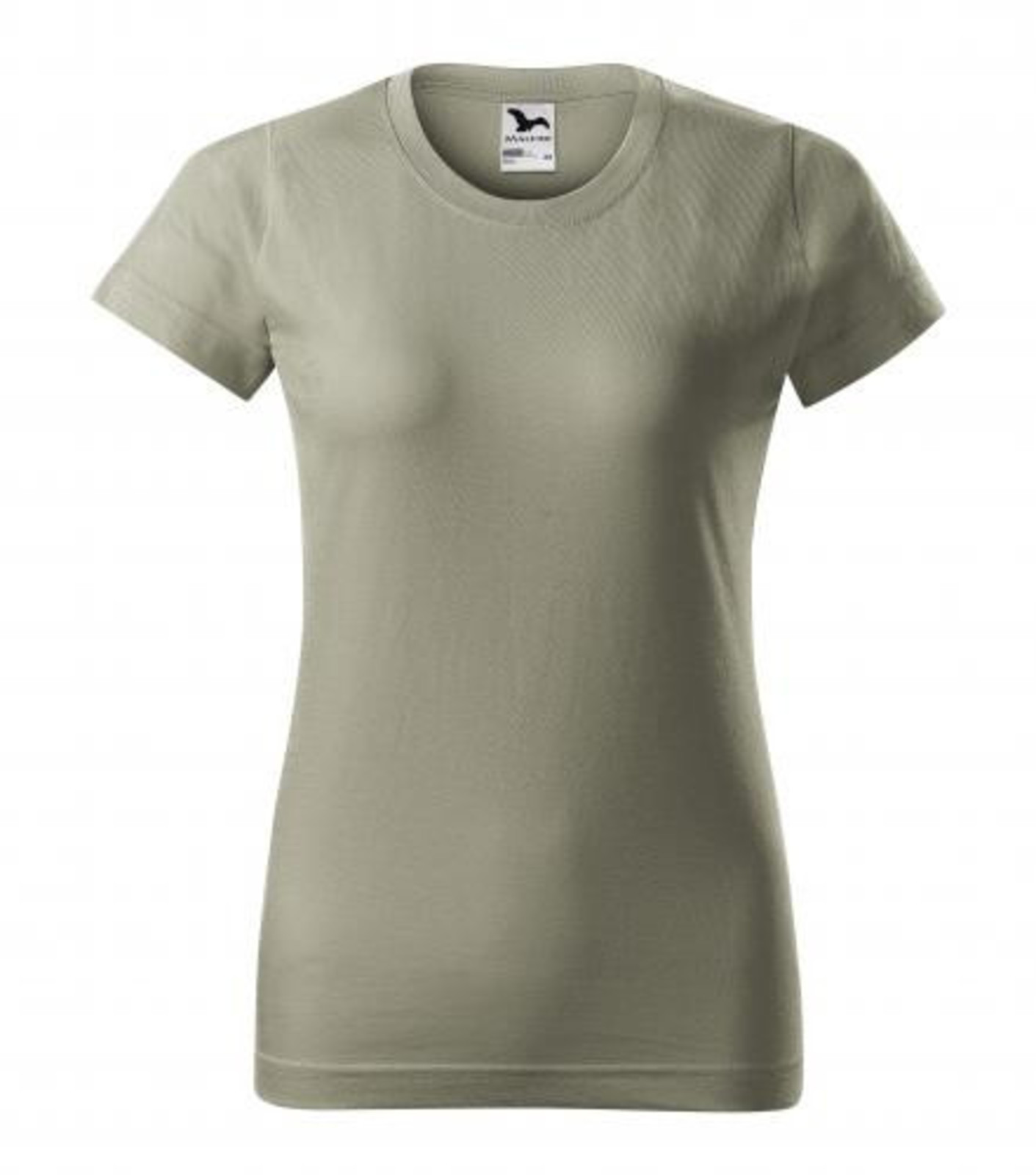 Dámske tričko Malfini Basic 134 - veľkosť: L, farba: khaki svetlá