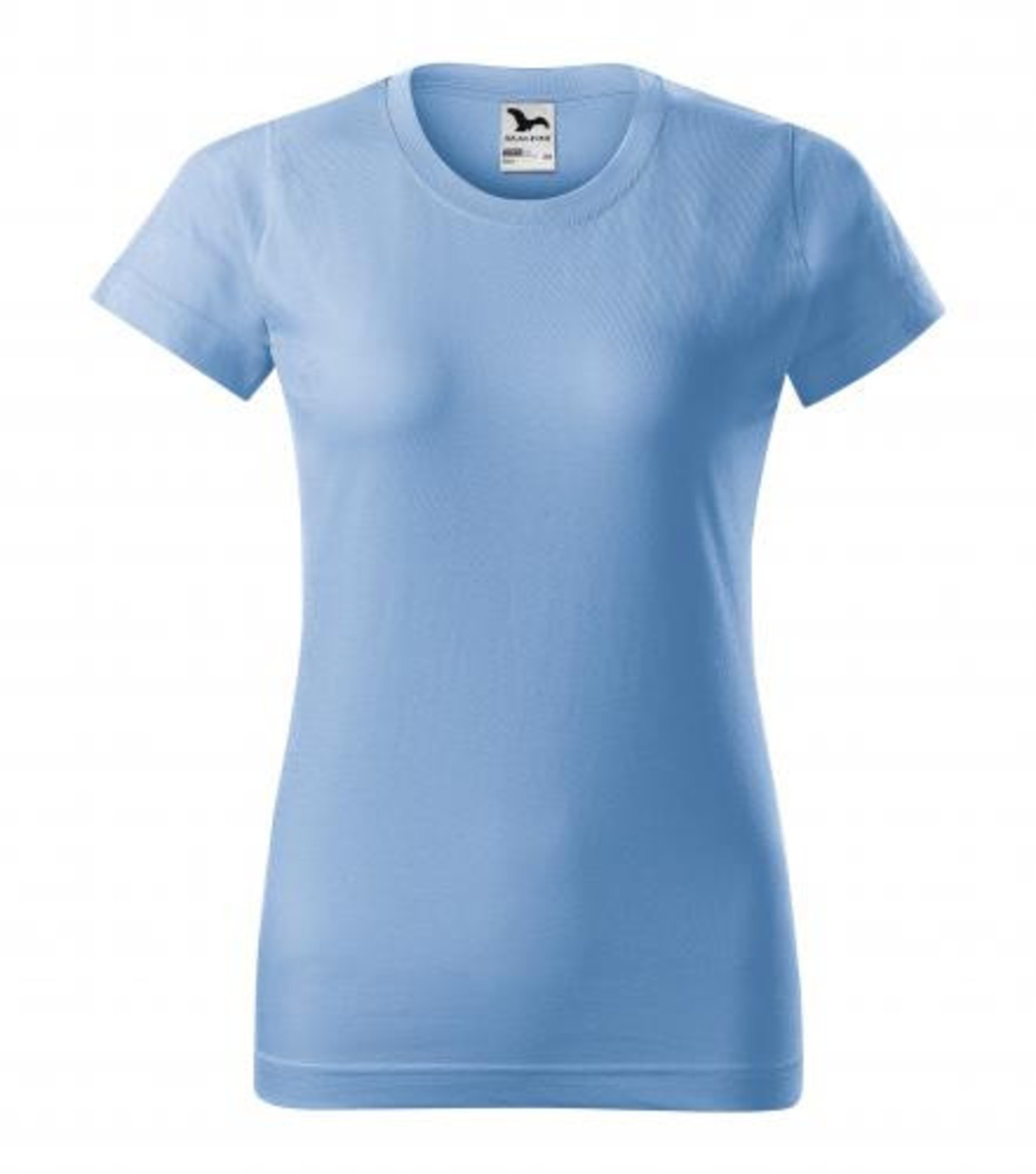 Dámske tričko Malfini Basic 134 - veľkosť: XXL, farba: nebesky modrá
