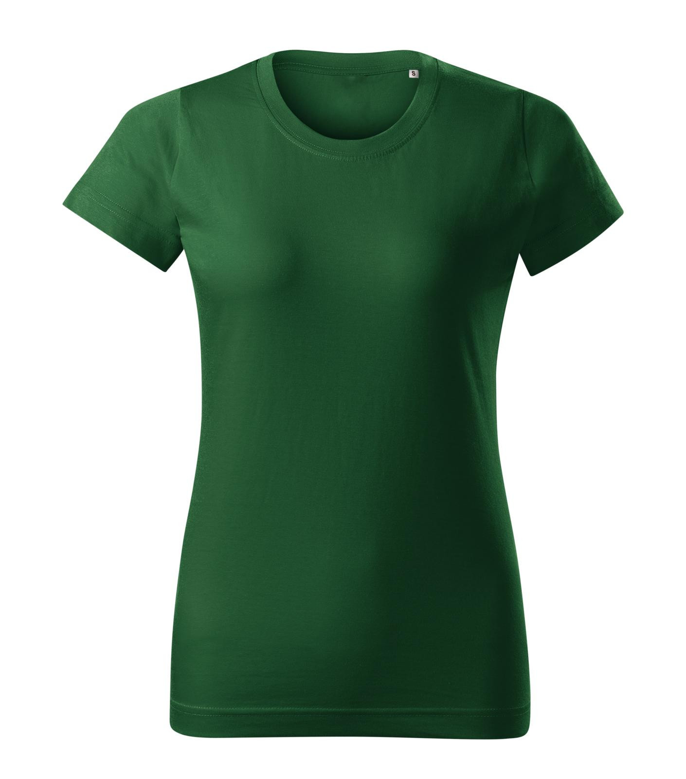 Dámske tričko Malini Basic Free F34 - veľkosť: XL, farba: fľašková zelená