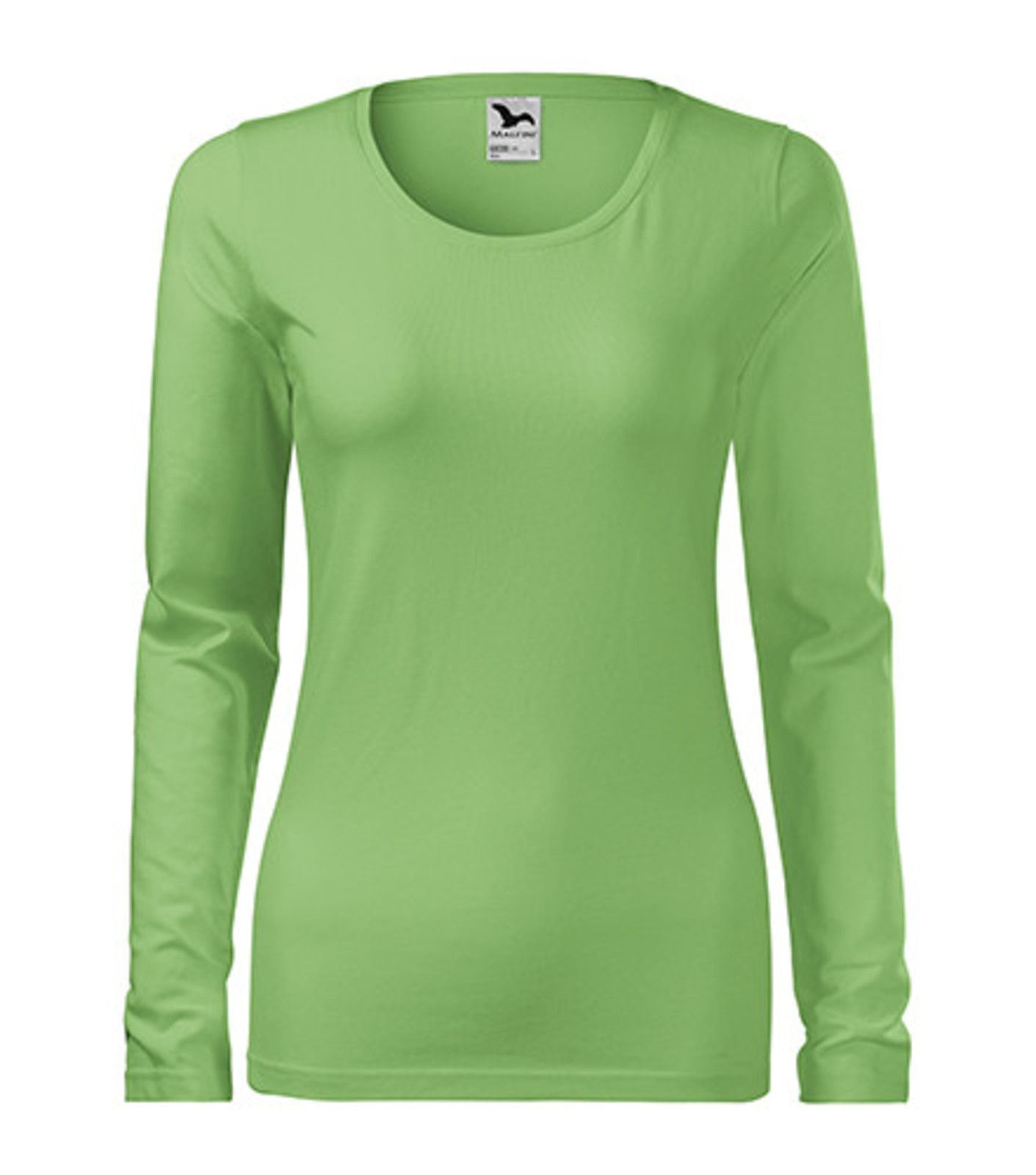 Dámske tričko s dlhým rukávom Adler Slim 139 - veľkosť: L, farba: hráškovo zelená