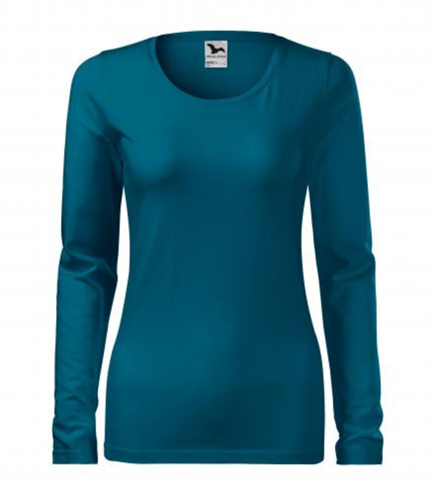 Dámske tričko s dlhým rukávom Adler Slim 139 - veľkosť: S, farba: petrolejová modrá