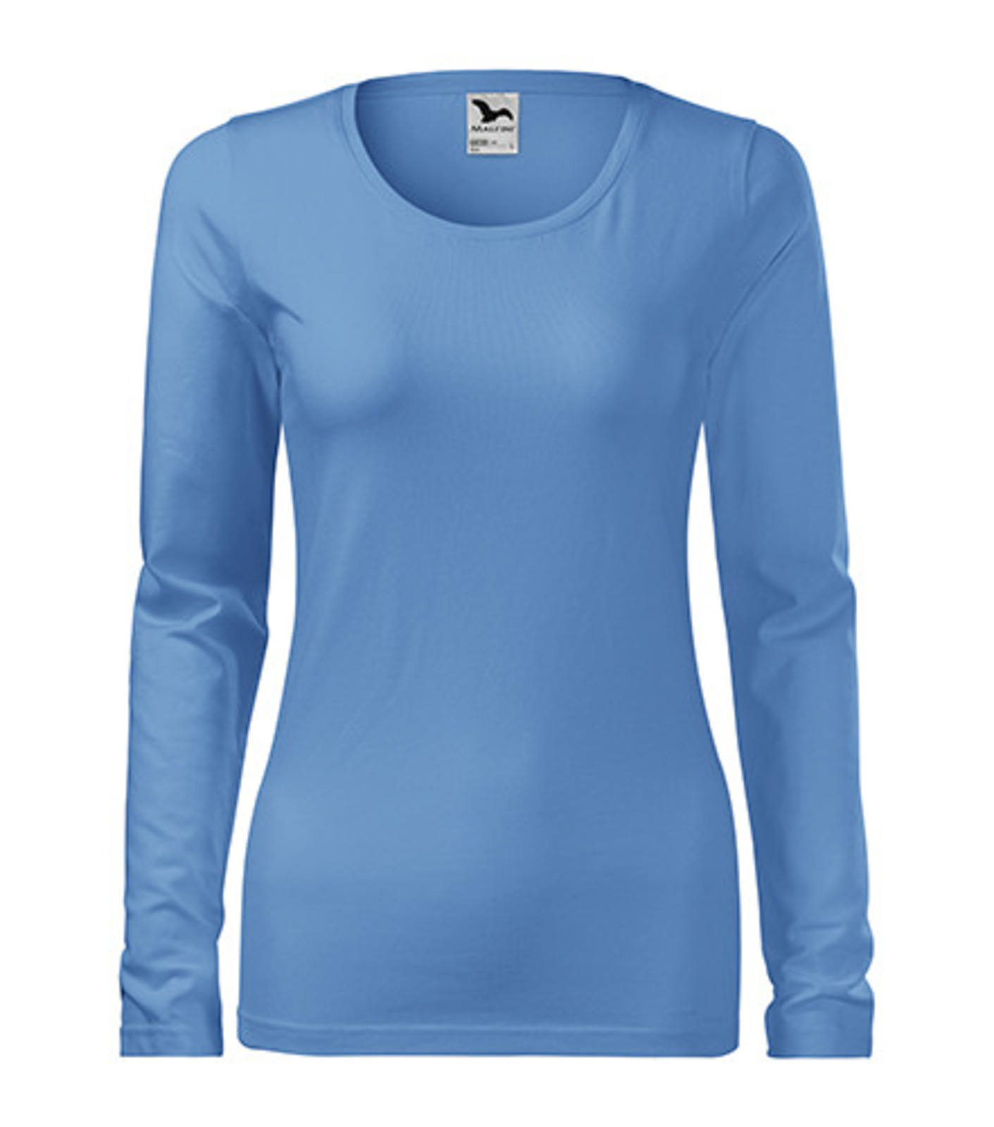 Dámske tričko s dlhým rukávom Adler Slim 139 - veľkosť: L, farba: nebesky modrá