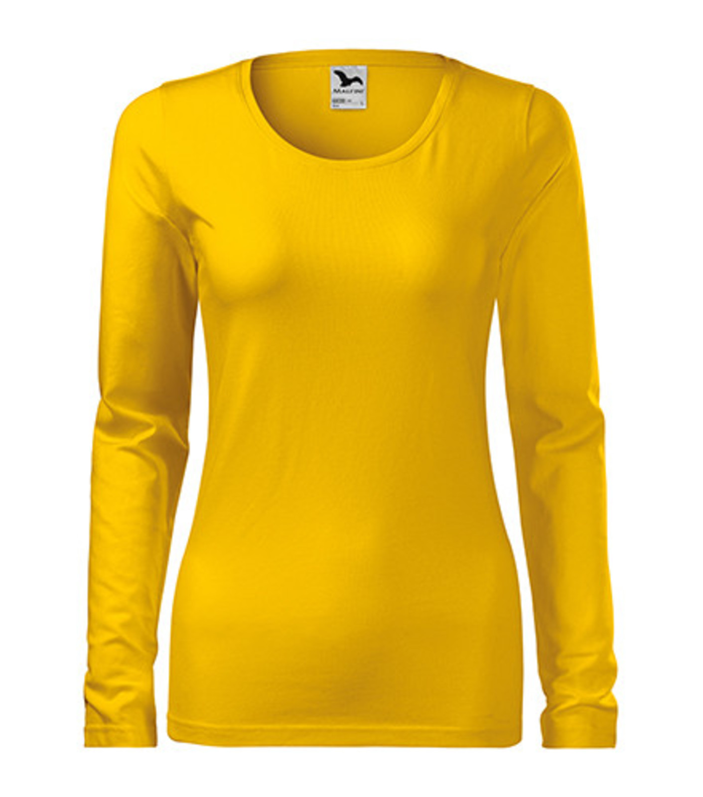 Dámske tričko s dlhým rukávom Adler Slim 139 - veľkosť: XS, farba: žltá