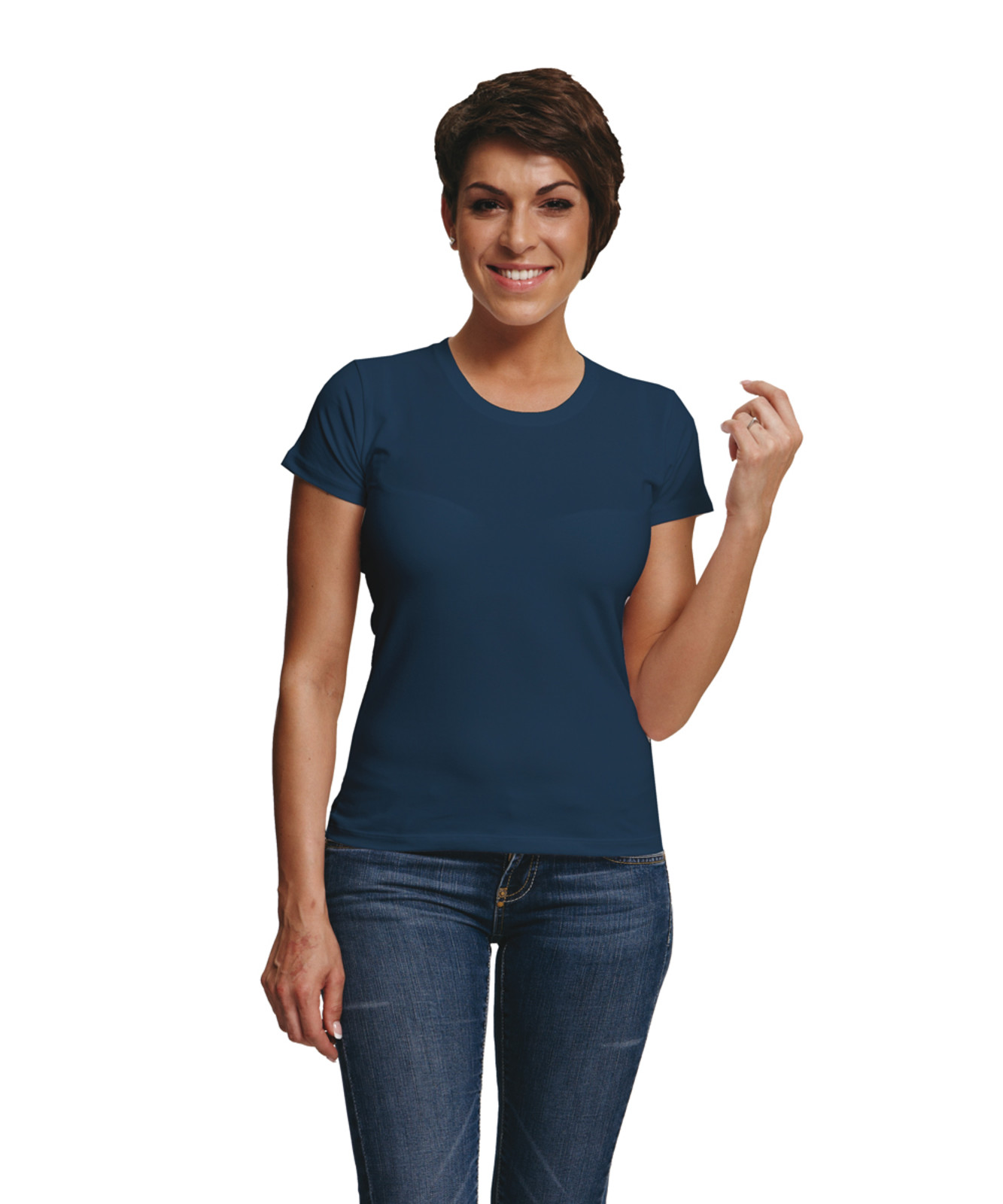 Dámske tričko s krátkym rukávom Surma Lady - veľkosť: S, farba: navy