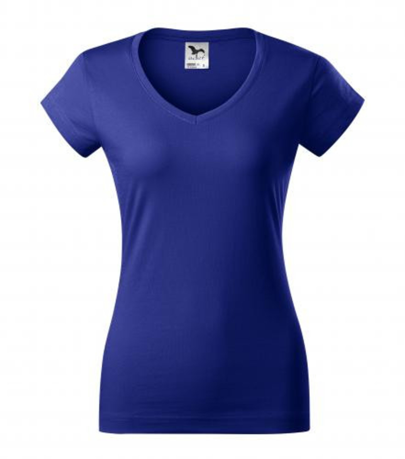Dámske tričko s V výstrihom Adler Fit V-Neck 162 - veľkosť: XXL, farba: kráľovská modrá