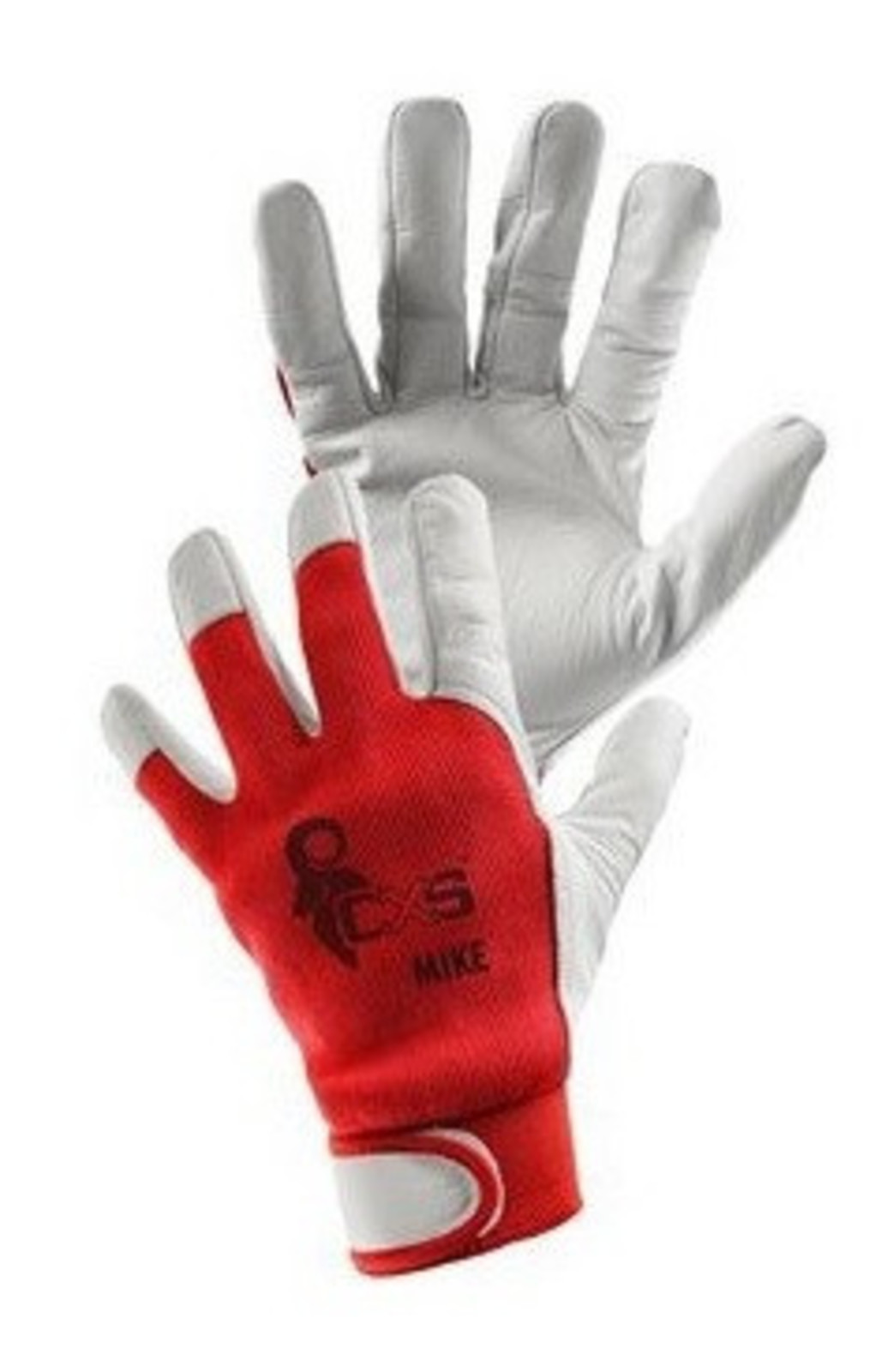 Detské pracovné rukavice CXS Mike kombinované - veľkosť: 5/XXS, farba: červená