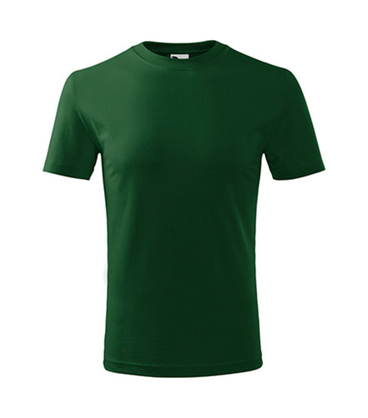 Detské tričko Malfini Classic New 135 - veľkosť: 146, farba: fľašková zelená