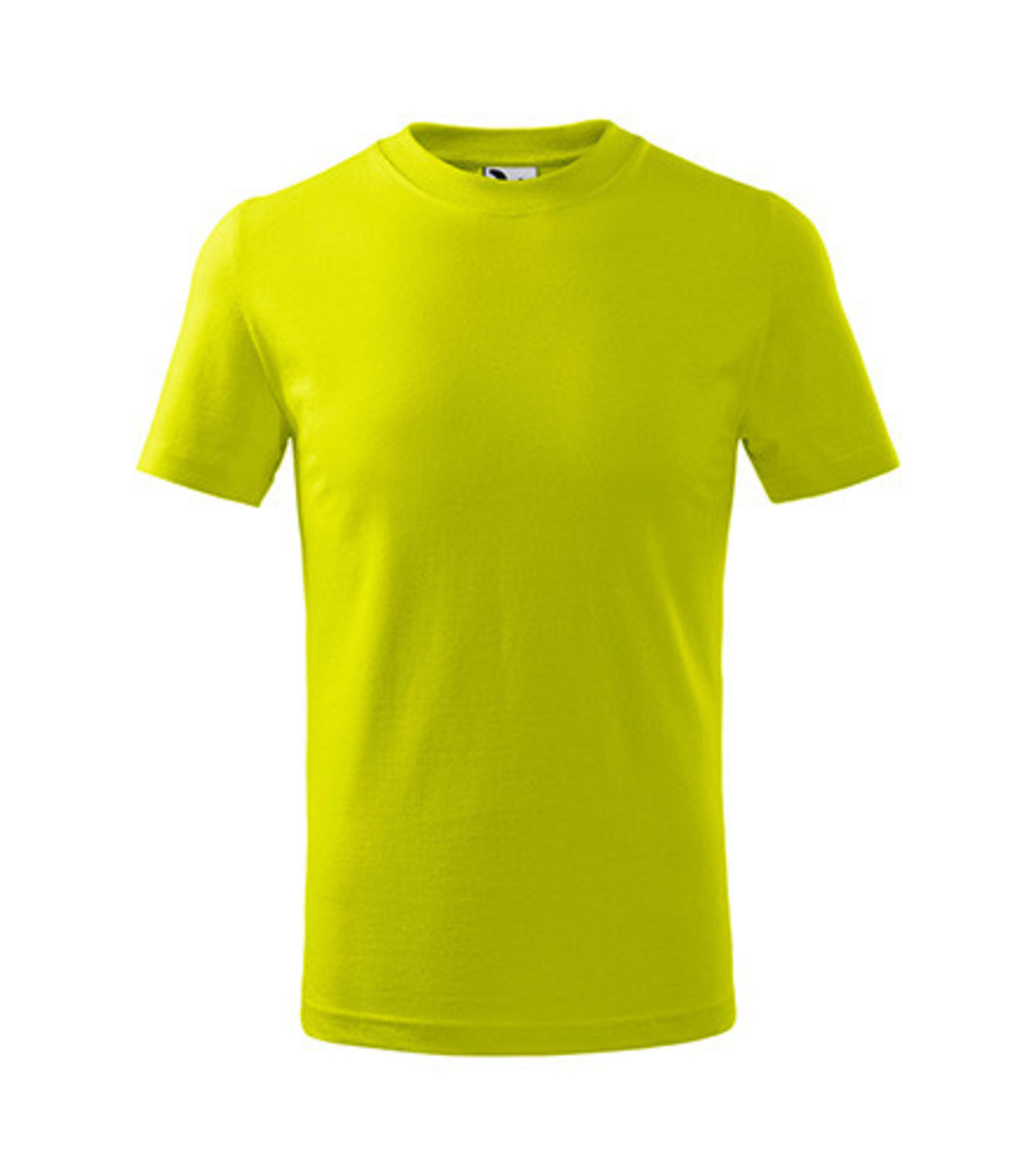 Detské tričko Malfini Basic 138 - veľkosť: 158, farba: limetková