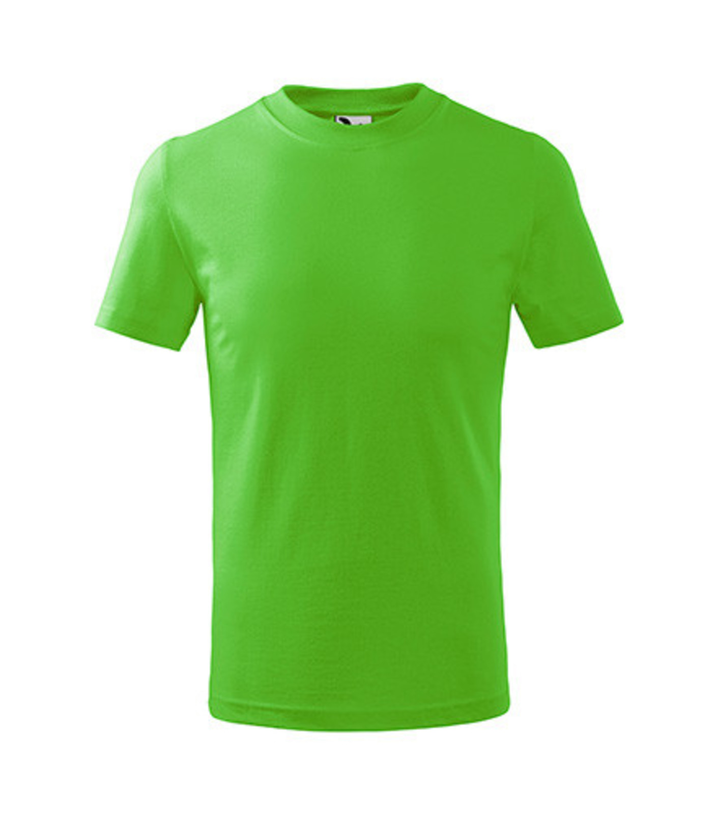 Detské tričko Malfini Basic 138 - veľkosť: 134, farba: zelené jablko