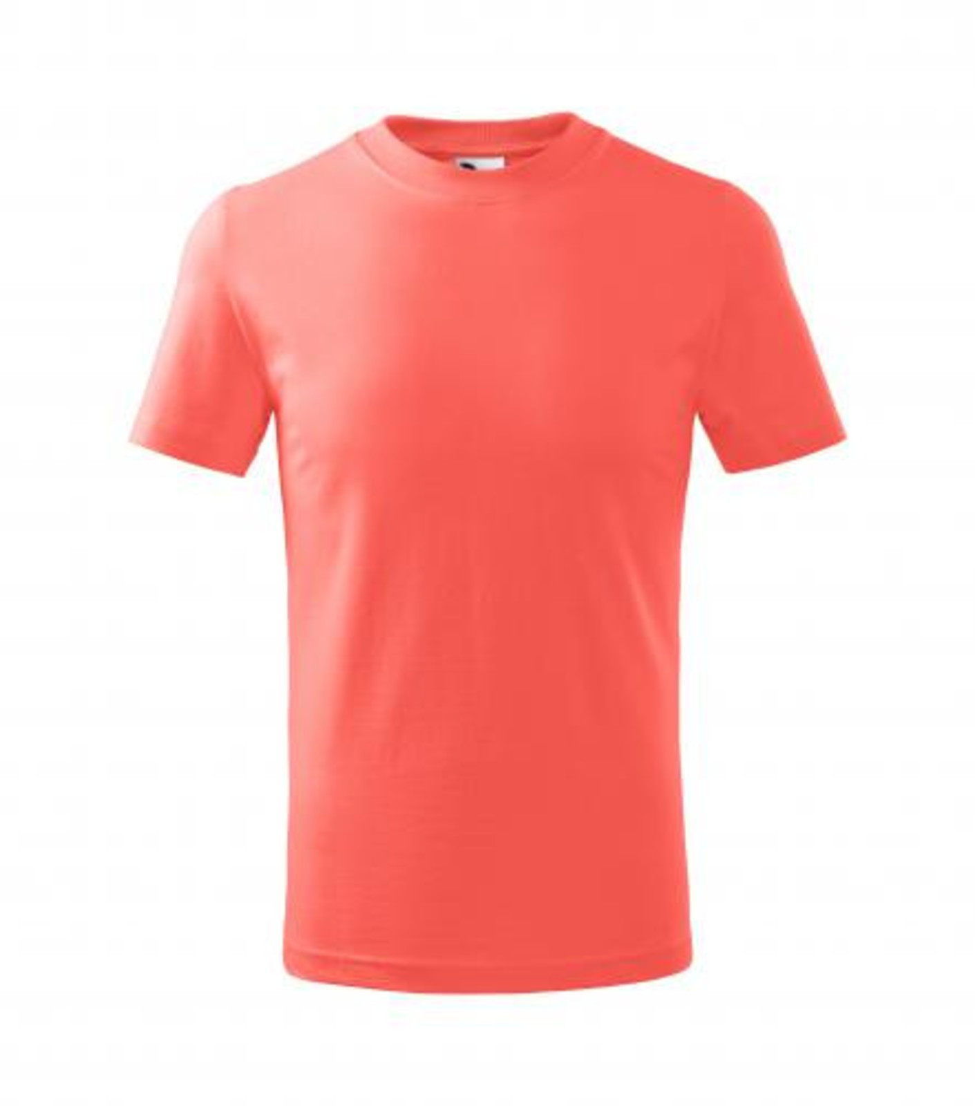 Detské tričko Malfini Basic 138 - veľkosť: 158, farba: koralová