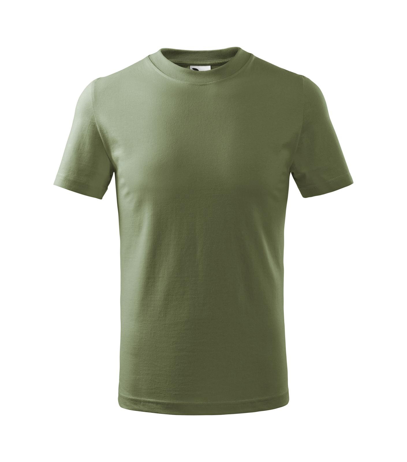 Detské tričko Malfini Basic 138 - veľkosť: 158, farba: khaki