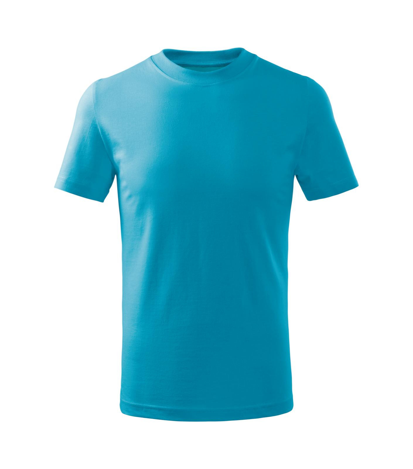 Detské tričko Malfini Basic Free F38 - veľkosť: 110, farba: tyrkysová