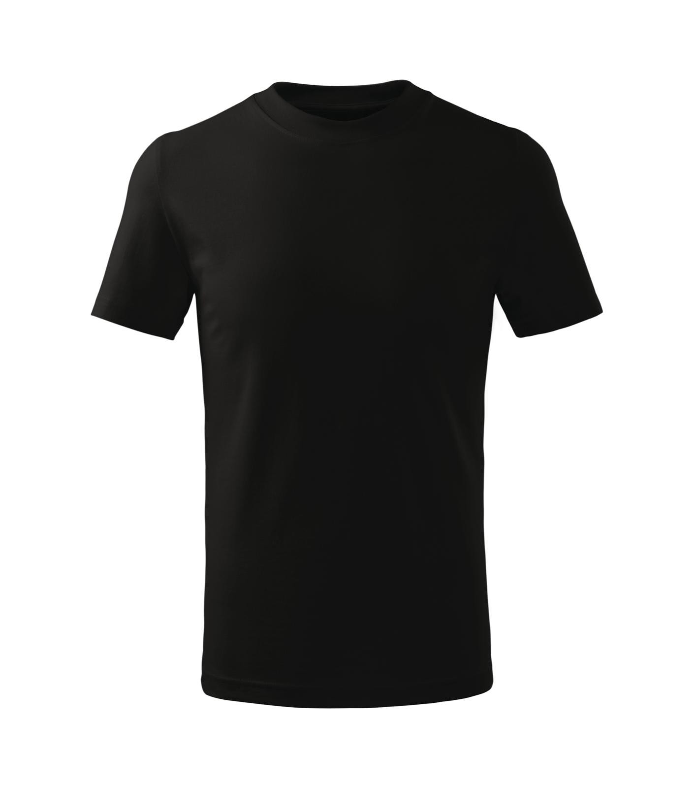 Detské tričko Malfini Basic Free F38 - veľkosť: 134, farba: čierna
