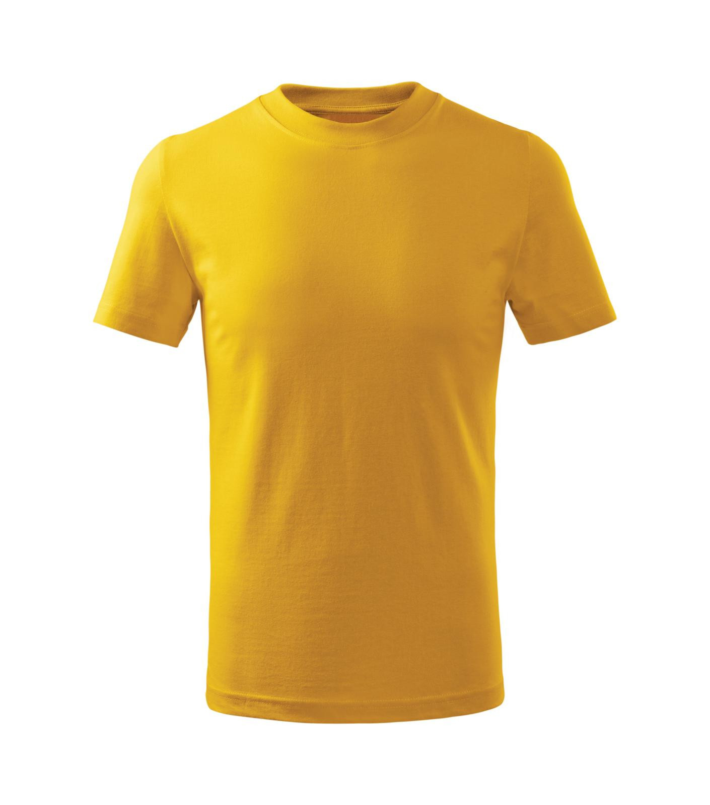 Detské tričko Malfini Basic Free F38 - veľkosť: 122, farba: žltá