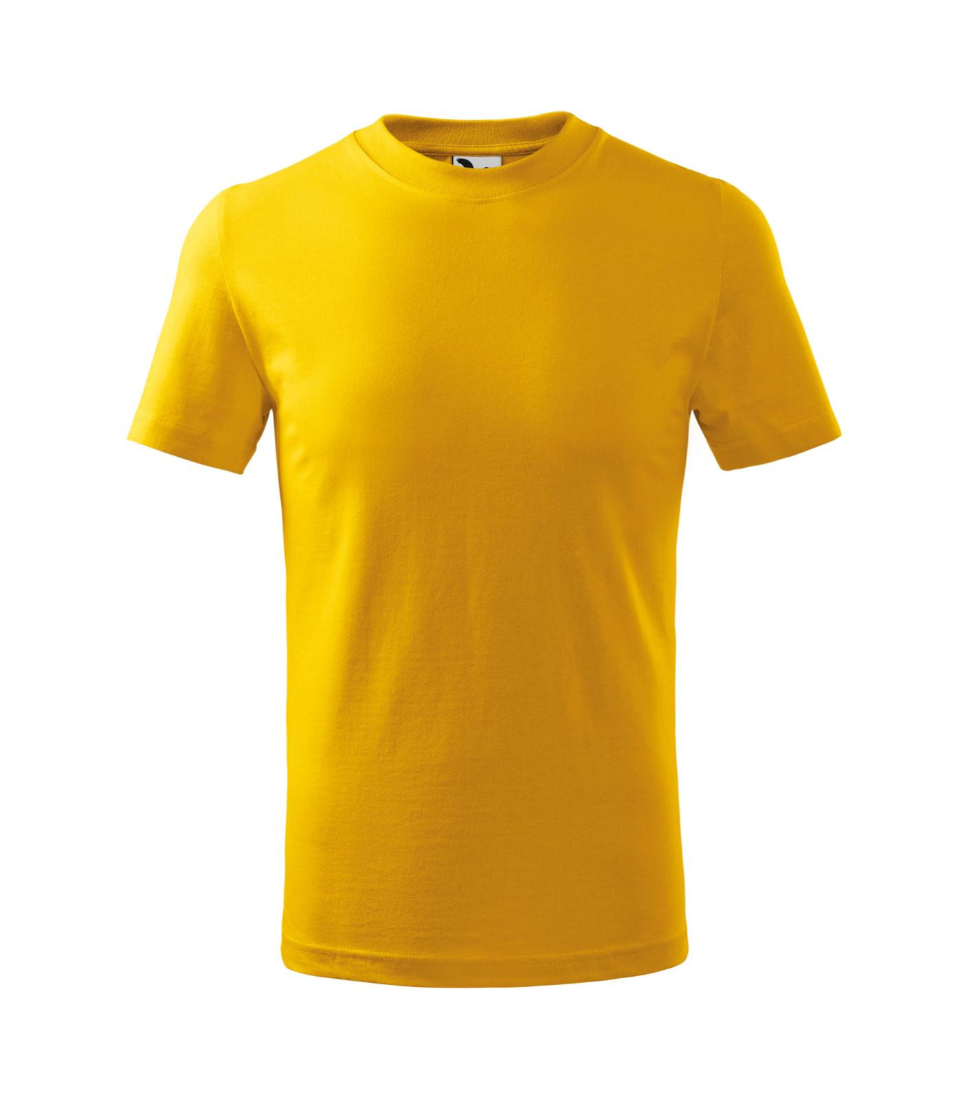 Detské tričko Malfini Classic 100 - veľkosť: 146, farba: žltá