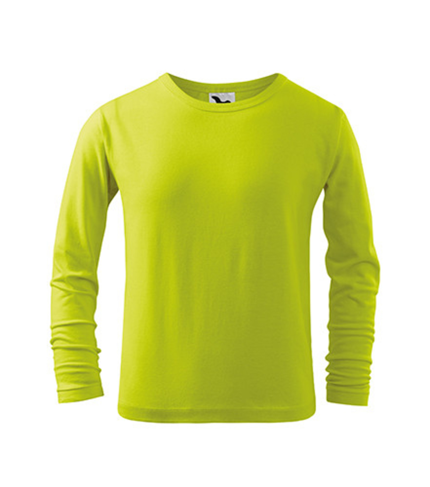 Detské tričko s dlhým rukávom Malfini FIT-T LS 121 - veľkosť: 146, farba: limetková