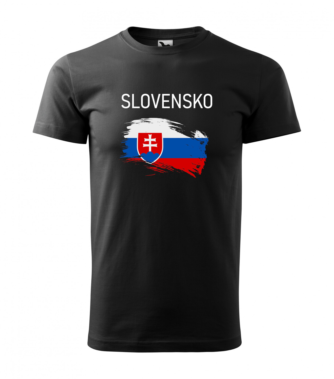 Detské tričko Slovensko - veľkosť: 158, farba: čierna