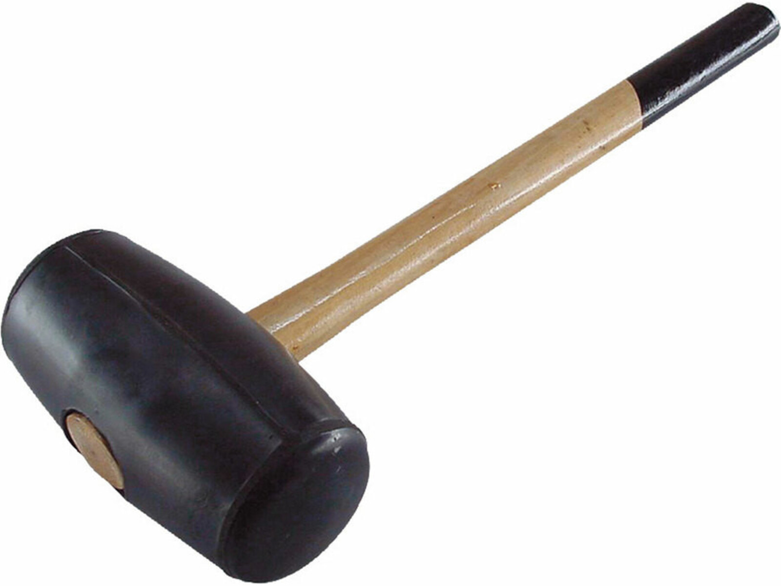 Extol Craft 2616 kladivo gumené, drevená násada, priemer 75mm - farba: piesková/čierna