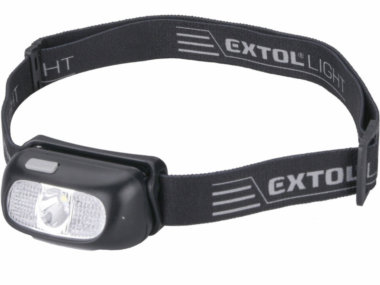 Extol Light 43181 čelovka 130lm, 5W CREE XPG LED, nabíjateľná 1Ah Li-ion, microUSB nabíjanie - farba: čierna