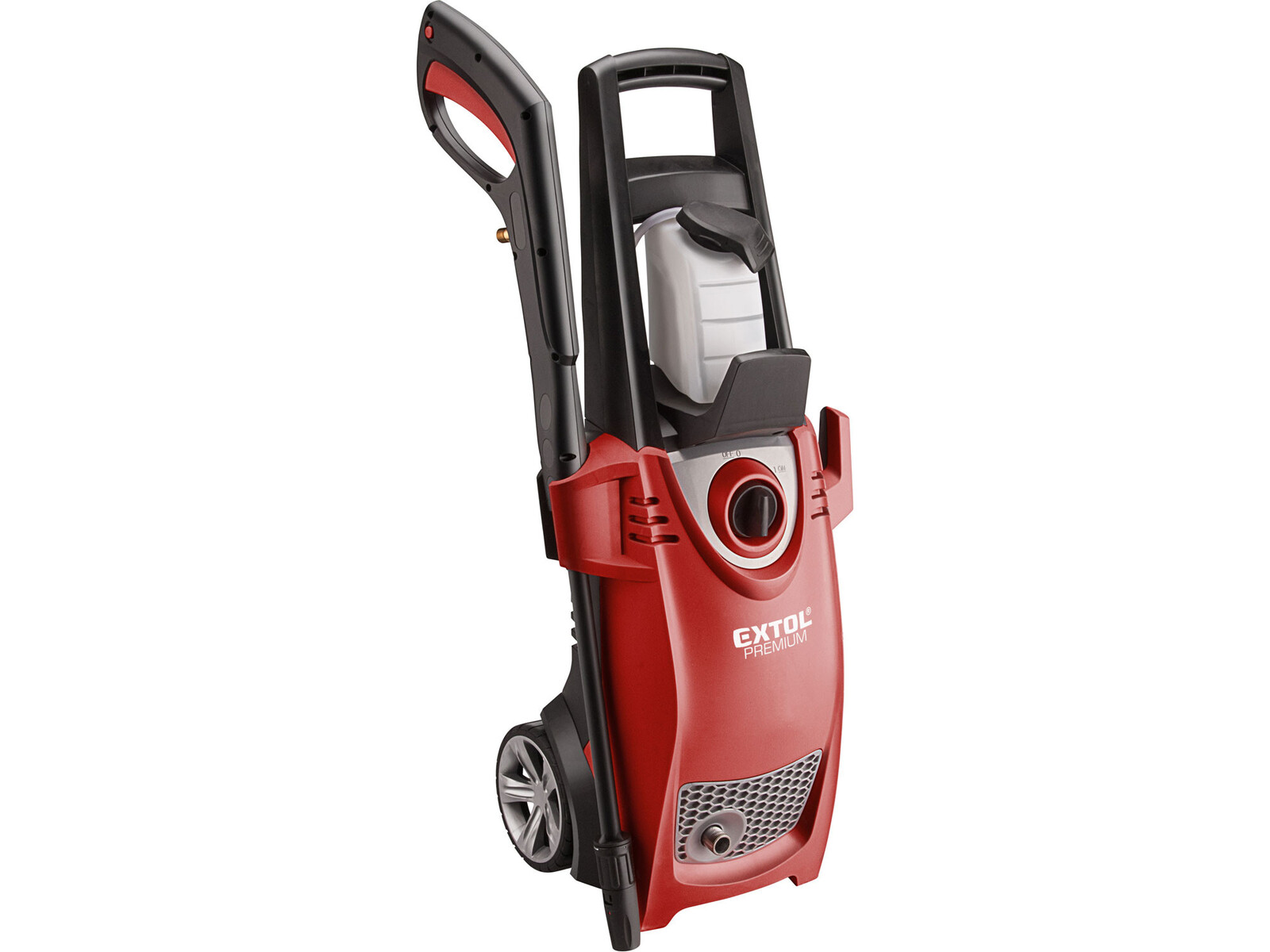 Extol Premium 8895200 vysokotlakový čistič, príkon 1800W, 140bar, 6,7 l/min - farba: červená/čierna