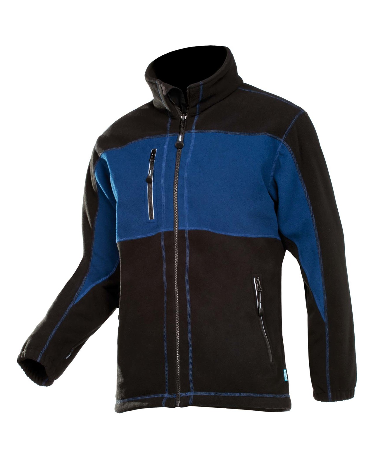 Fleece bunda Durango pánska - veľkosť: XXL, farba: modrá/čierna