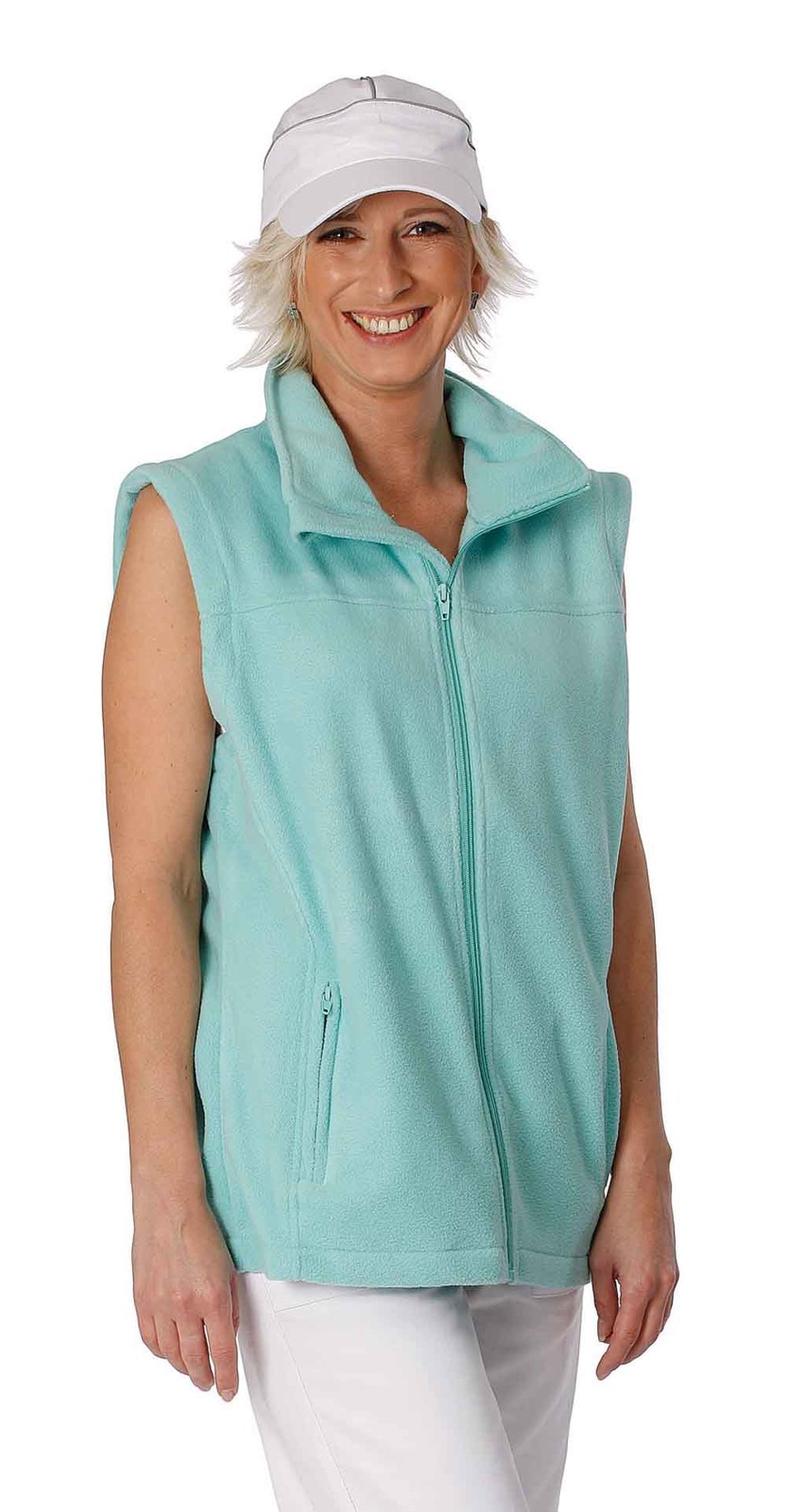 Fleece vesta Vorma Lady dámska - veľkosť: XL, farba: zelená