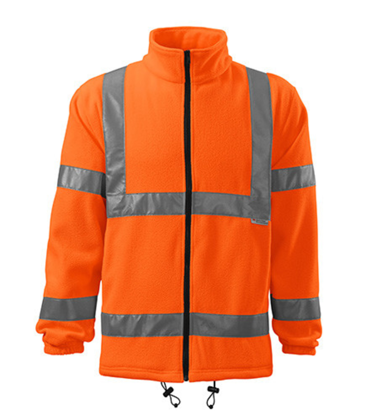 Unisex fleecová reflexná bunda/mikina Rimeck HV Jacket 5V1 - veľkosť: L, farba: fluorescenčno oranžová