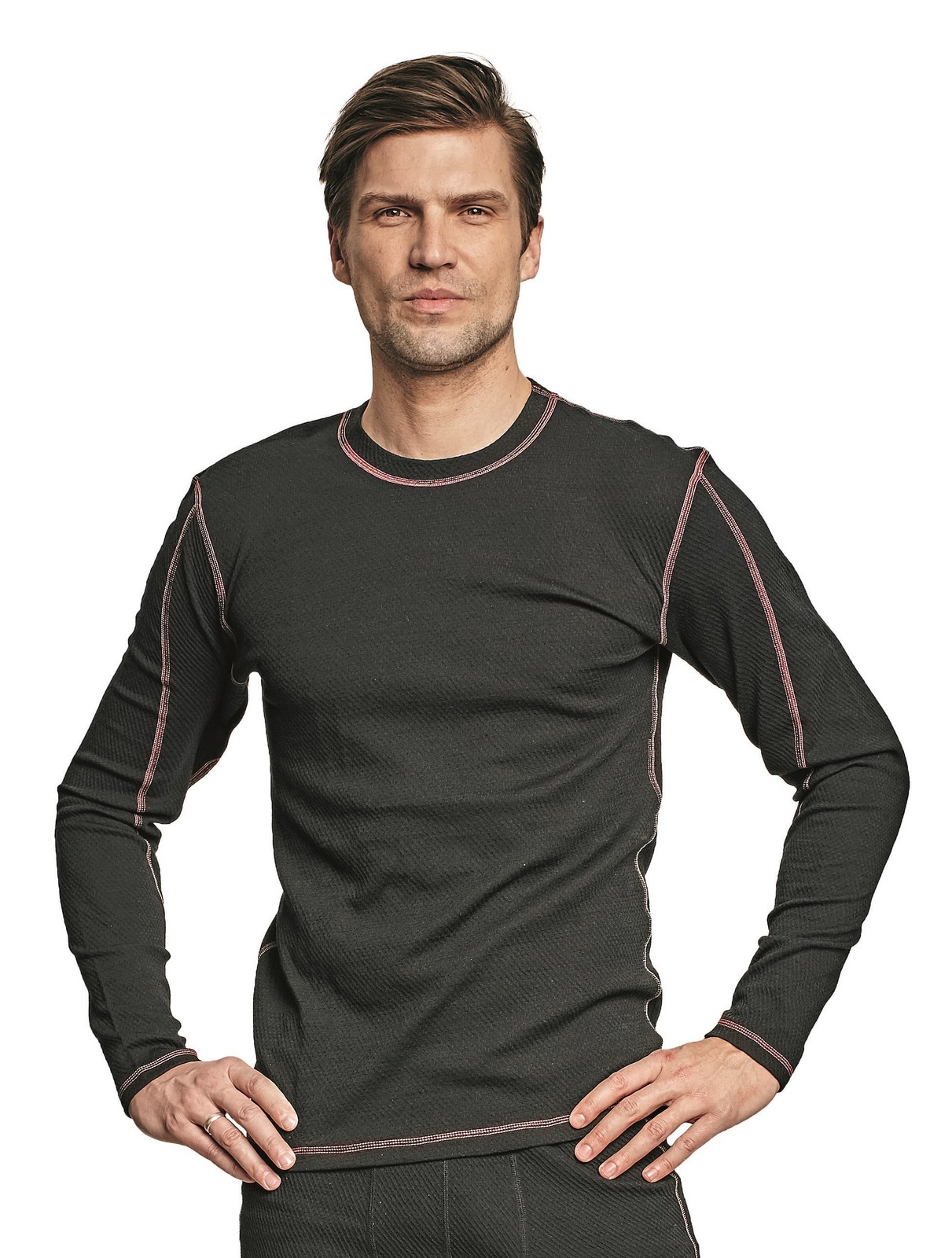 Funkčné tričko Abild s merinom - veľkosť: XL/XXL, farba: čierna
