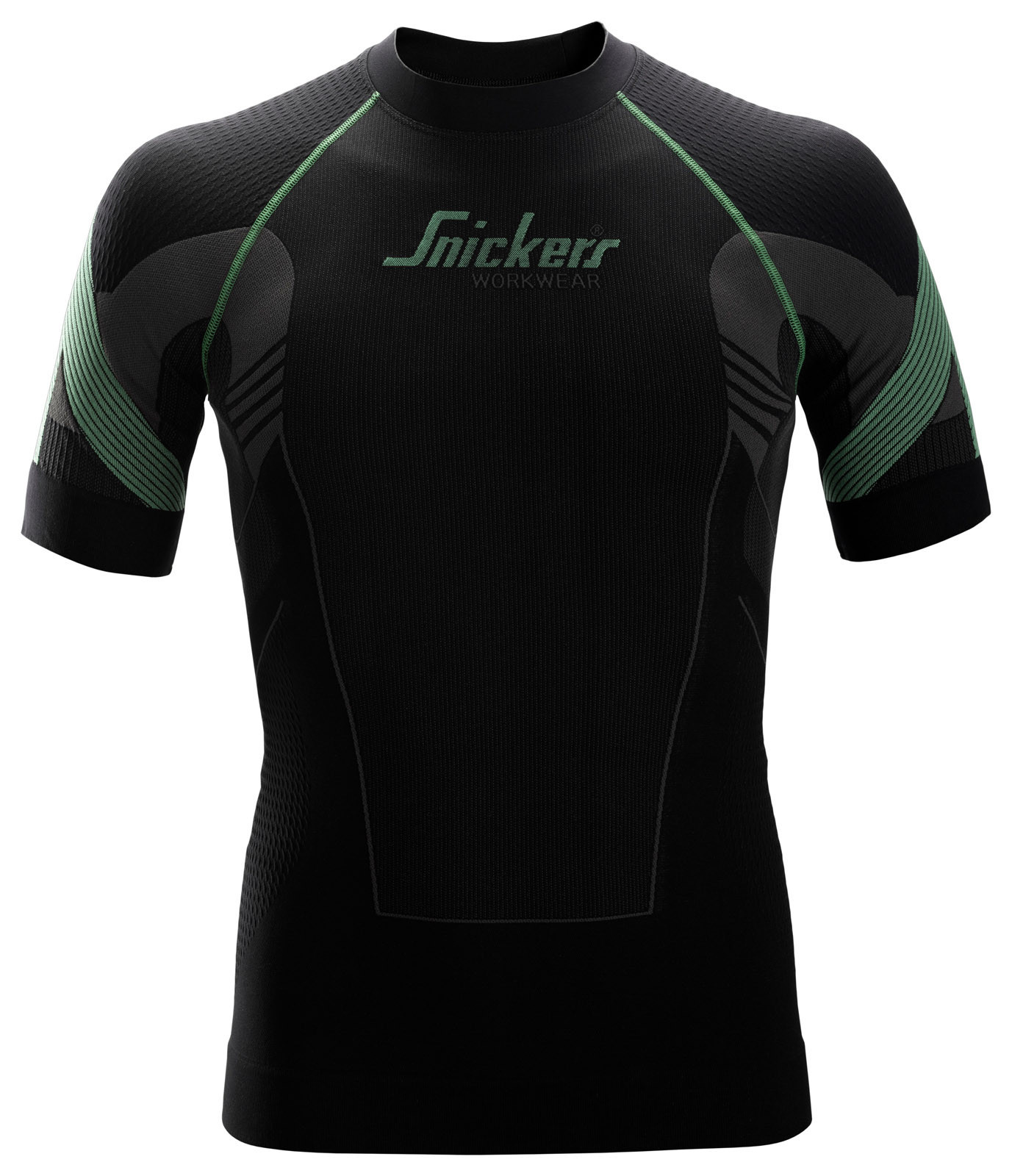 Funkčné tričko s krátkym rukávom Snickers® FlexiWork - veľkosť: L, farba: čierna