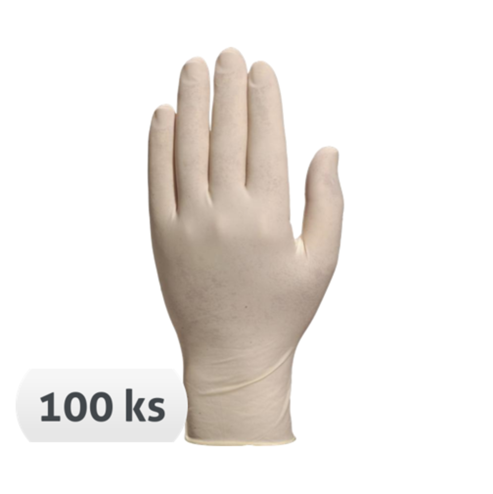 Jednorazové latexové rukavice Veniclean V1340 nepudrované 100 ks - veľkosť: 8/9
