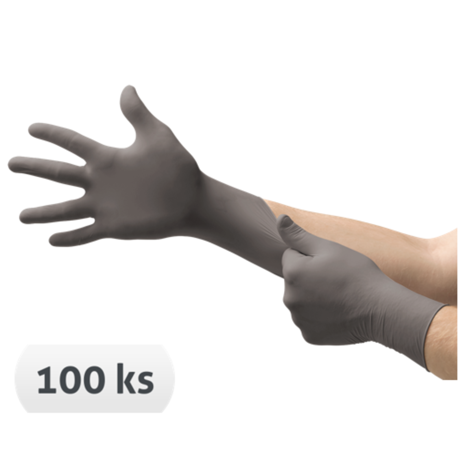 Jednorazové nitrilové rukavice Ansell 93-250 nepúdrované 24,5 cm 100 ks - veľkosť: 8/M