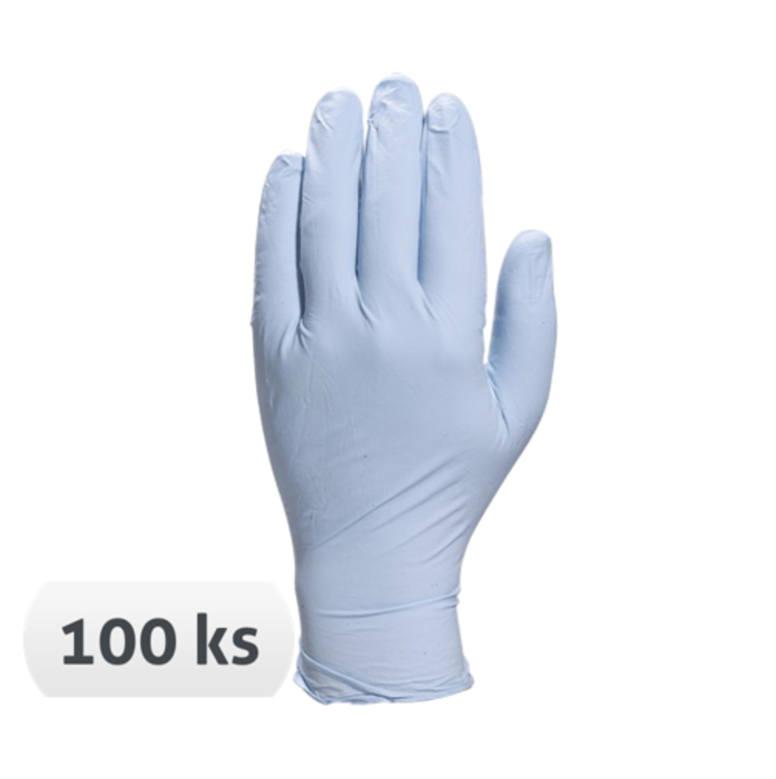 Jednorazové nitrilové rukavice Venitactyl V1400B100 nepúdrované 100 ks - veľkosť: 9/10, farba: modrá
