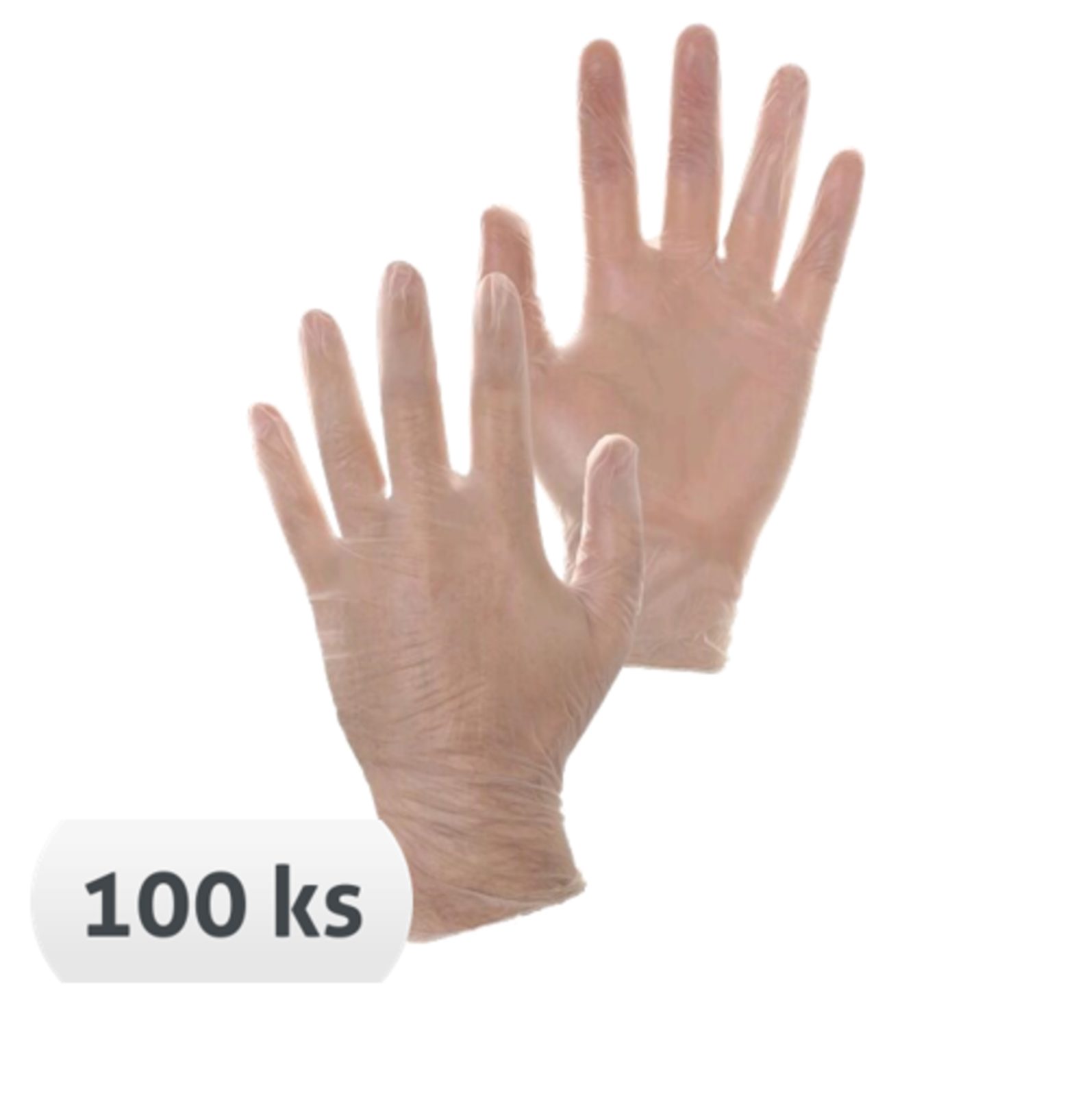Jednorazové vinylové rukavice CXS Mose 100 ks - veľkosť: 8/M