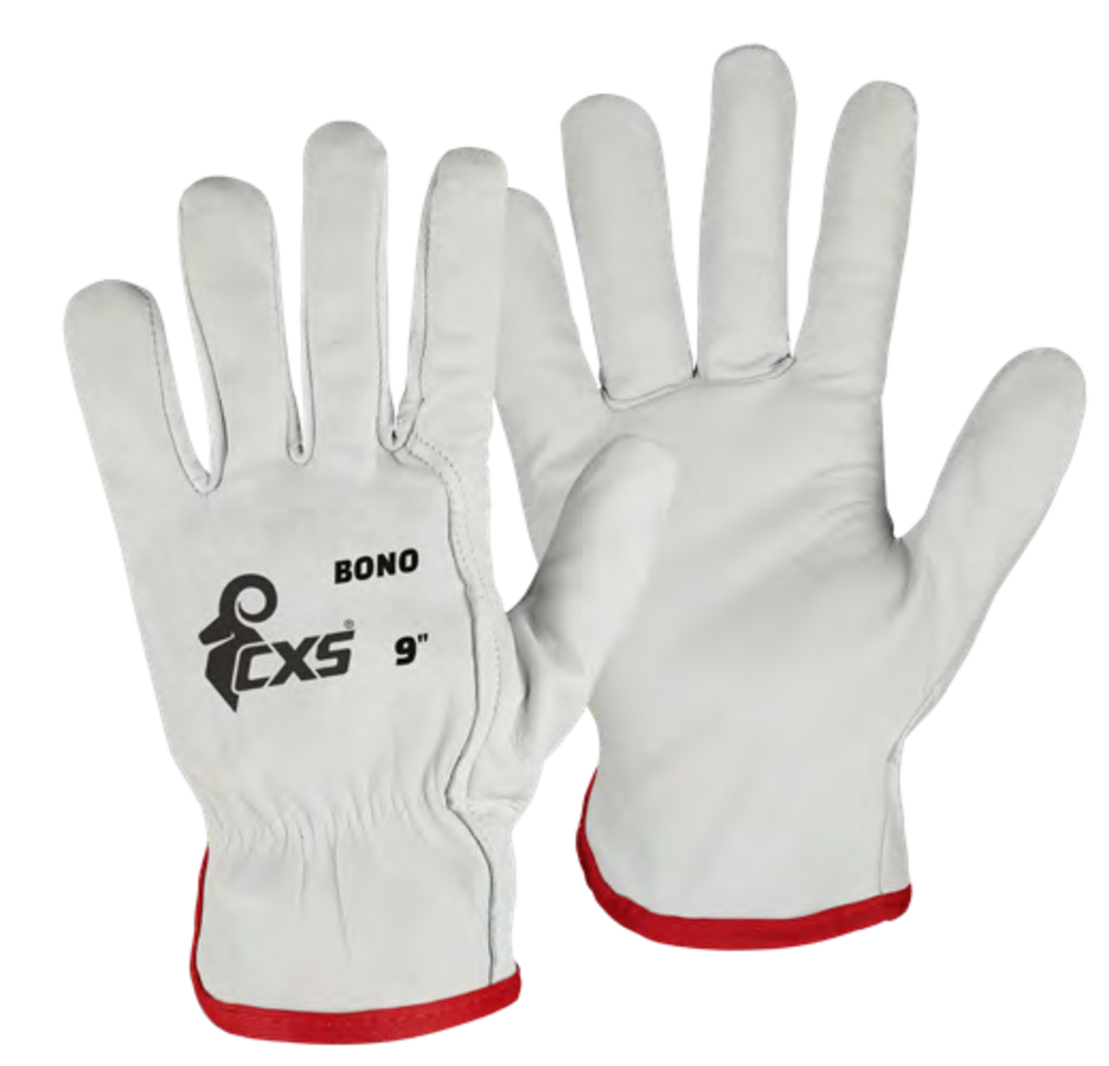 Kožené pracovné rukavice CXS Bono - veľkosť: 9/L