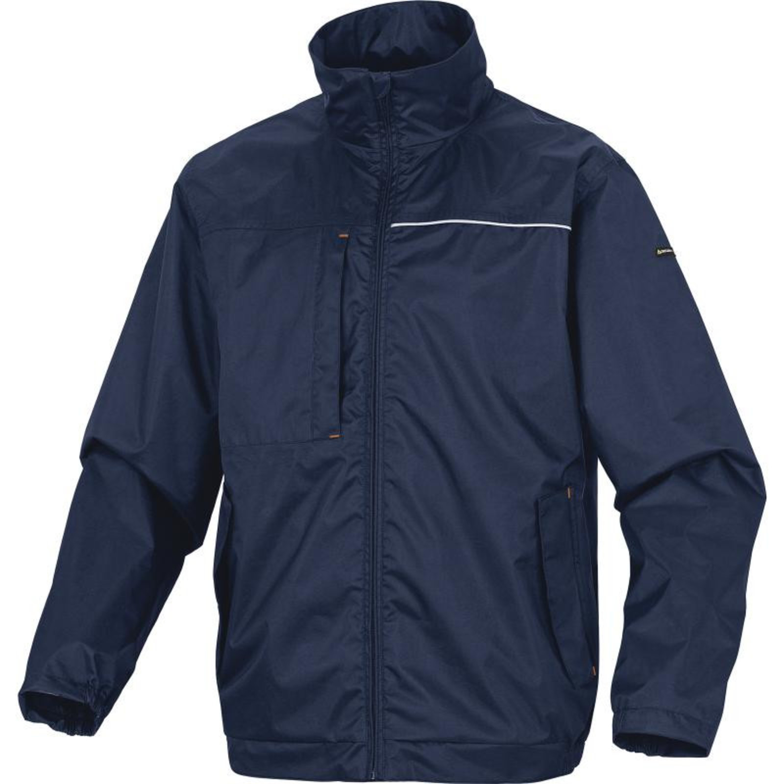 Ľahká nepremokavá bunda Delta Plus Lite - veľkosť: XL, farba: námornícka modrá/oranžová