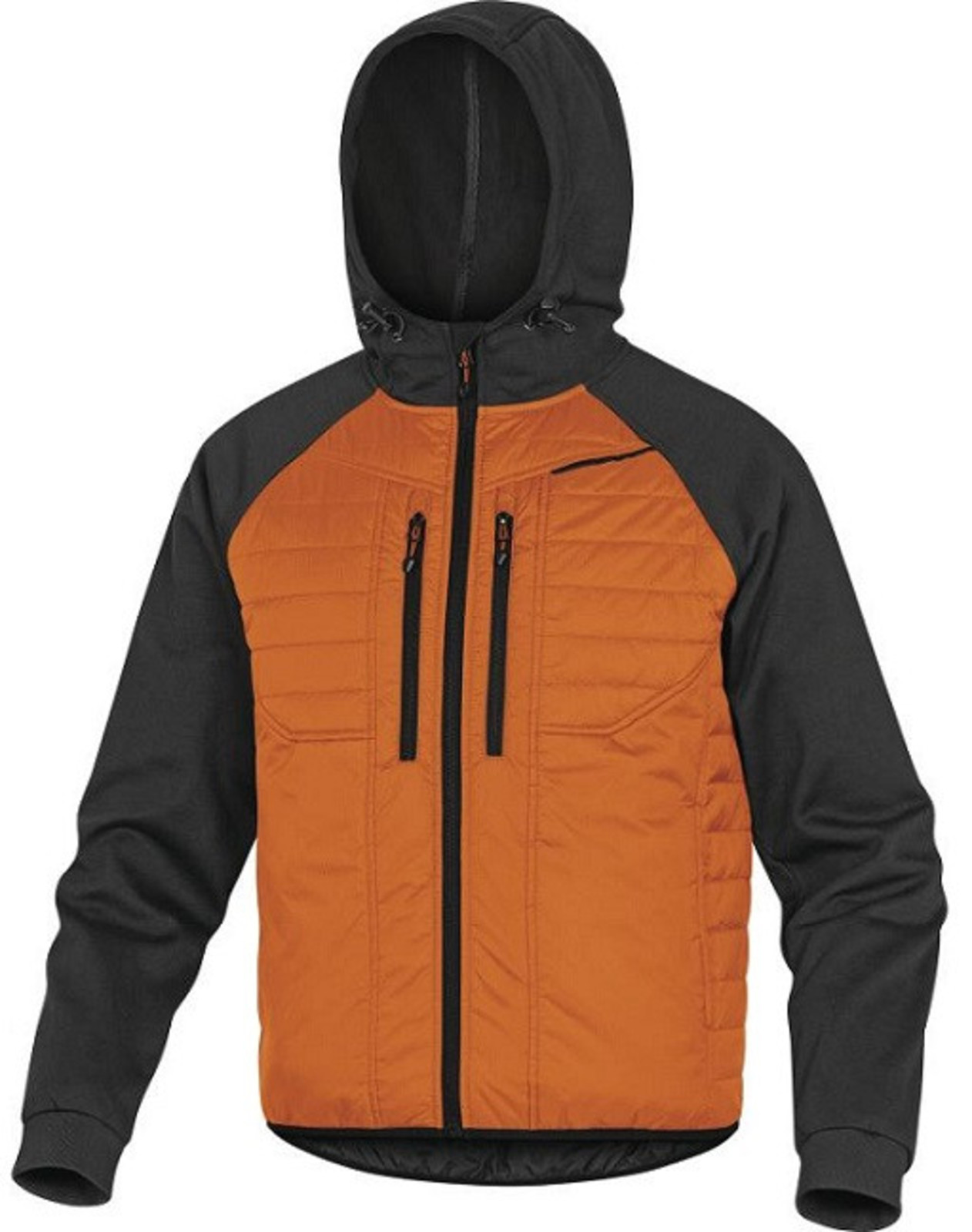 Ľahká prešívaná bunda Delta Plus Moove - veľkosť: XL, farba: sivá/oranžová