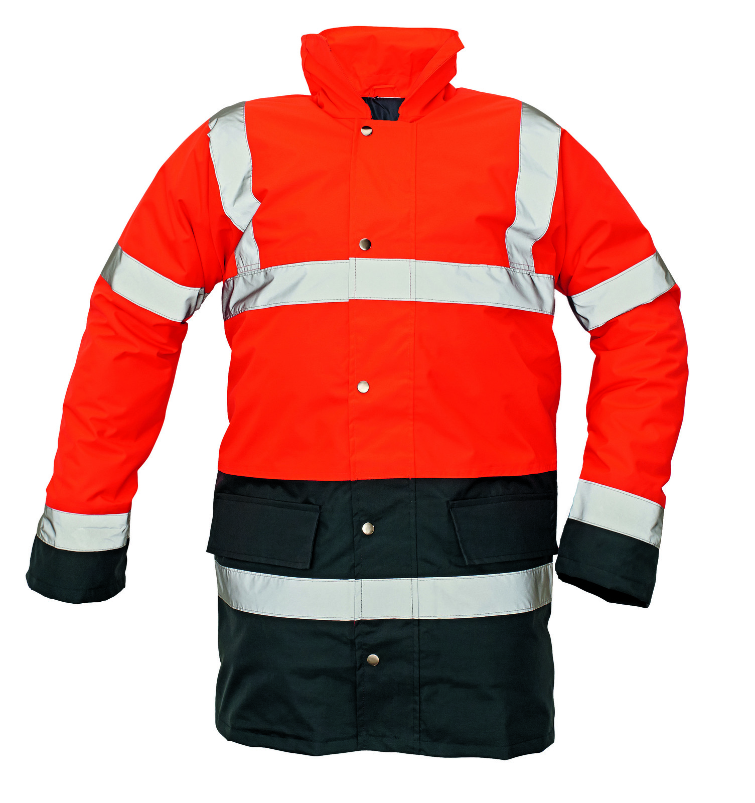 Ľahká zateplená reflexná bunda Sefton - veľkosť: L, farba: červená/navy