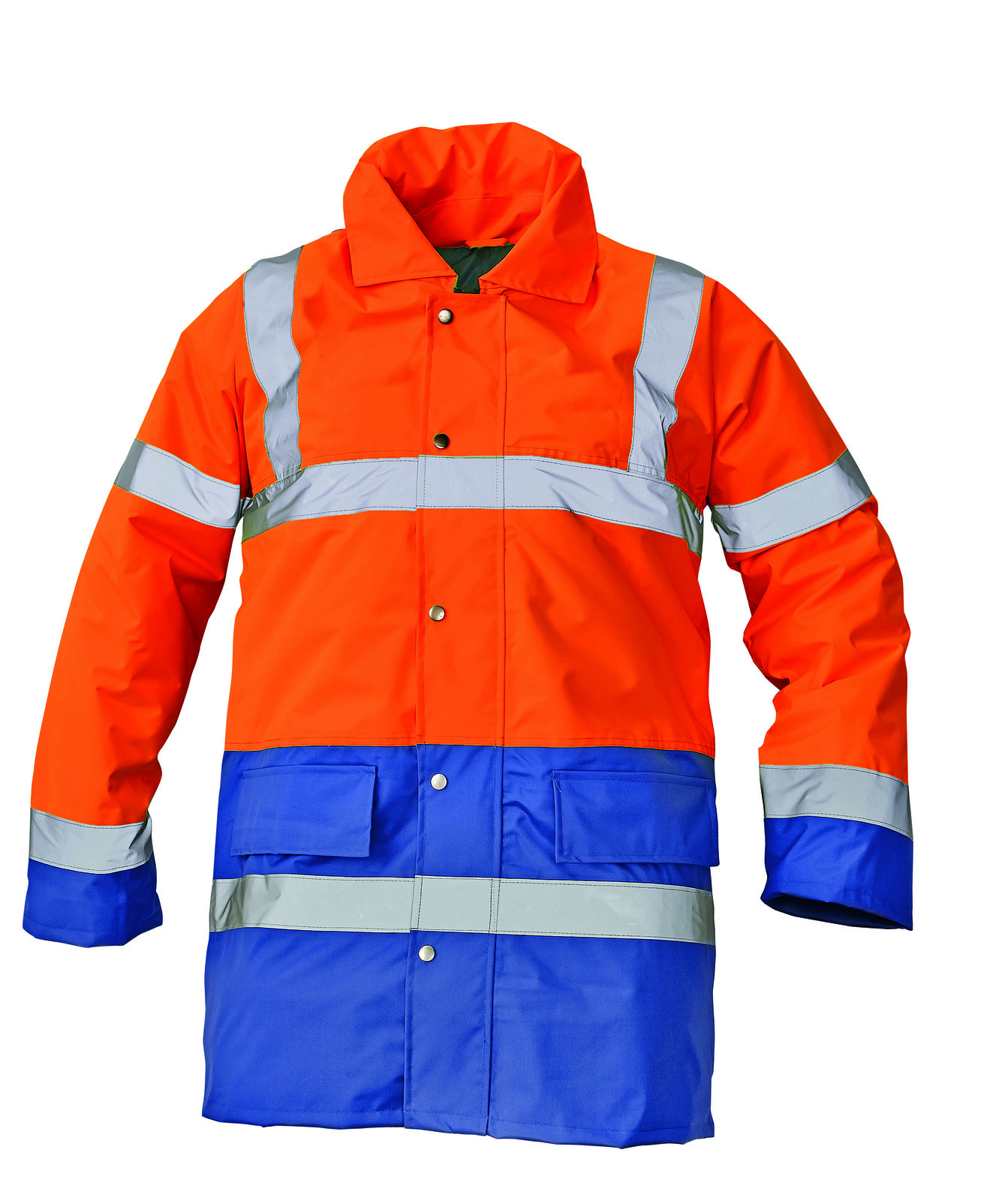 Ľahká zateplená reflexná bunda Sefton - veľkosť: 3XL, farba: oranž/royal