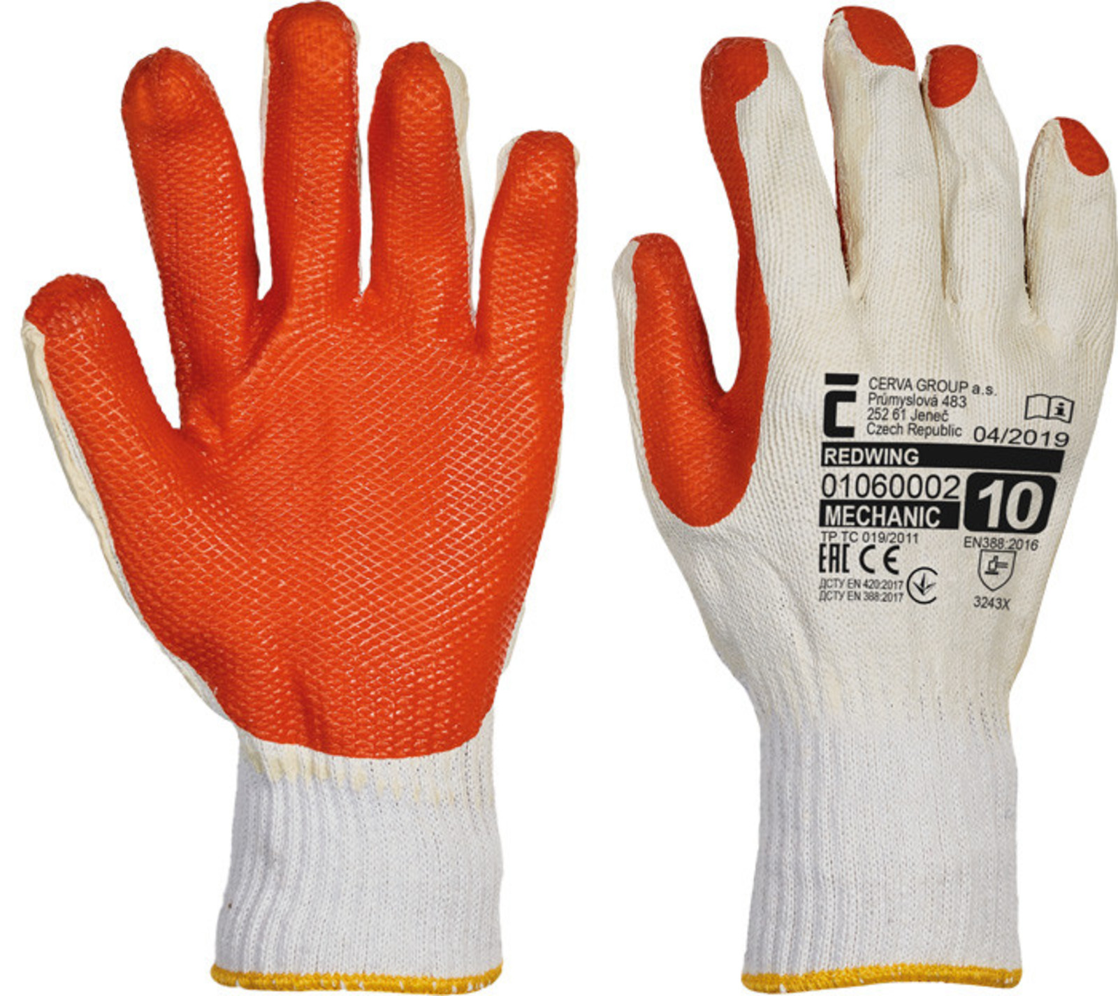 Latexové pracovné rukavice Redwing  - veľkosť: 11/XXL