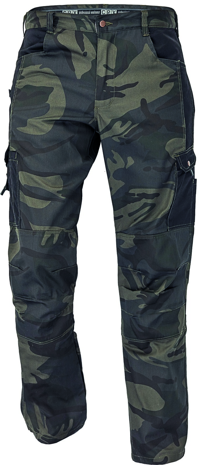 Maskáčové nohavice Crambe pánske - veľkosť: 3XL, farba: maskáčová