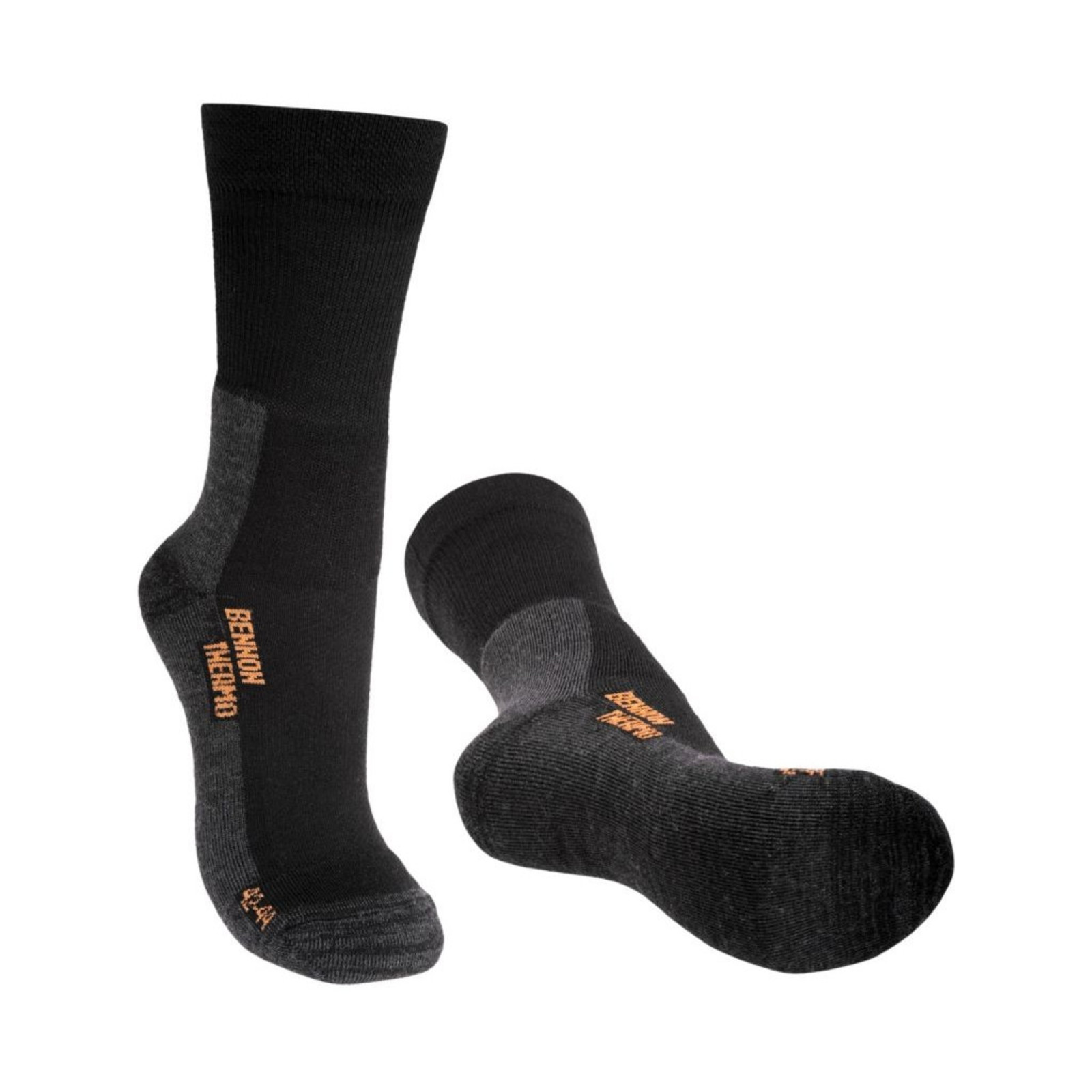Merino ponožky Bennon Trek - veľkosť: 36-38, farba: čierna