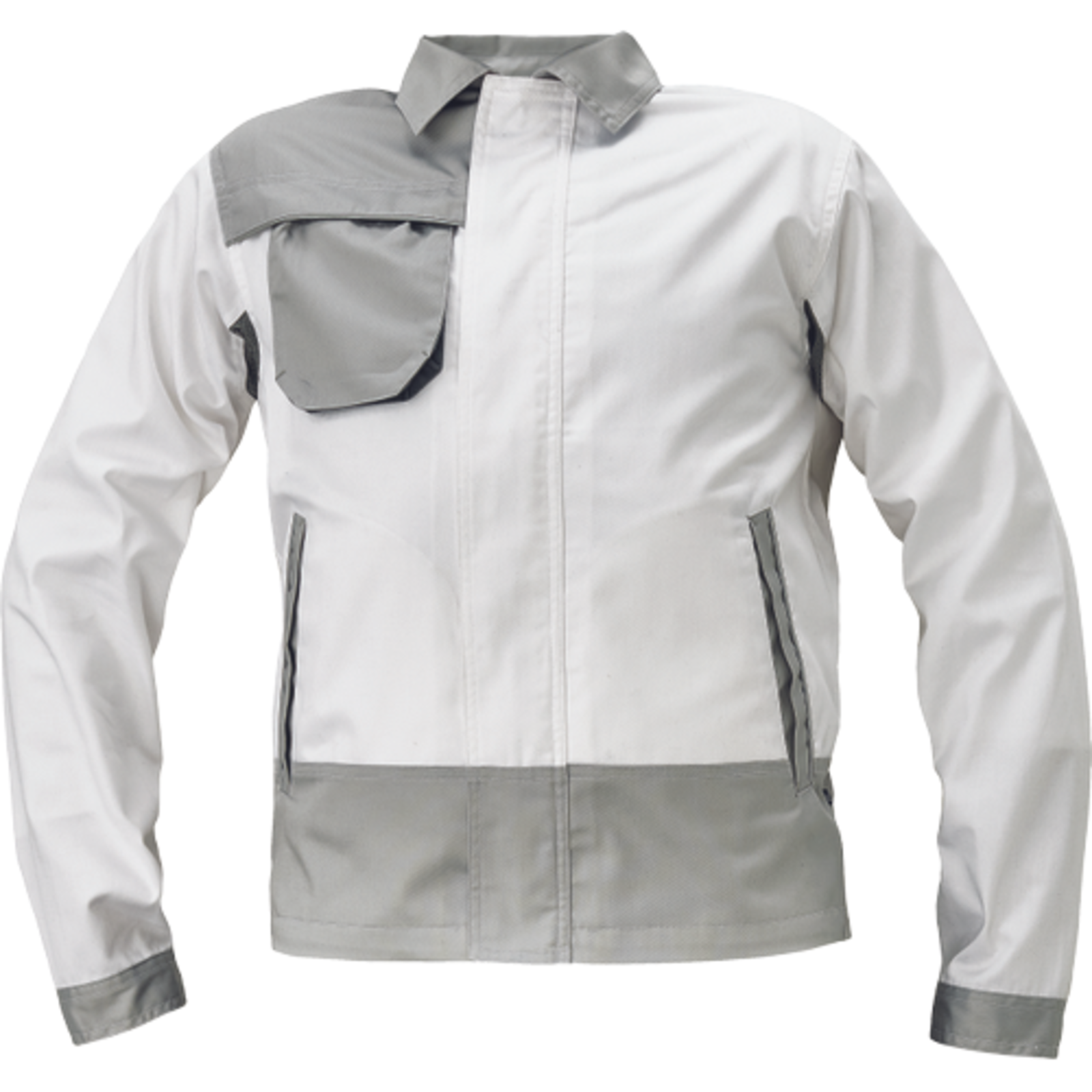 Montérková bunda Cerva Montrose  - veľkosť: 64, farba: biela/sivá