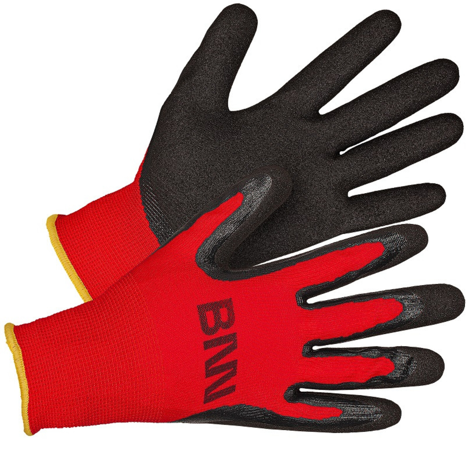Nitrilové rukavice Bennon Manos - veľkosť: 9/L, farba: čierna/červená