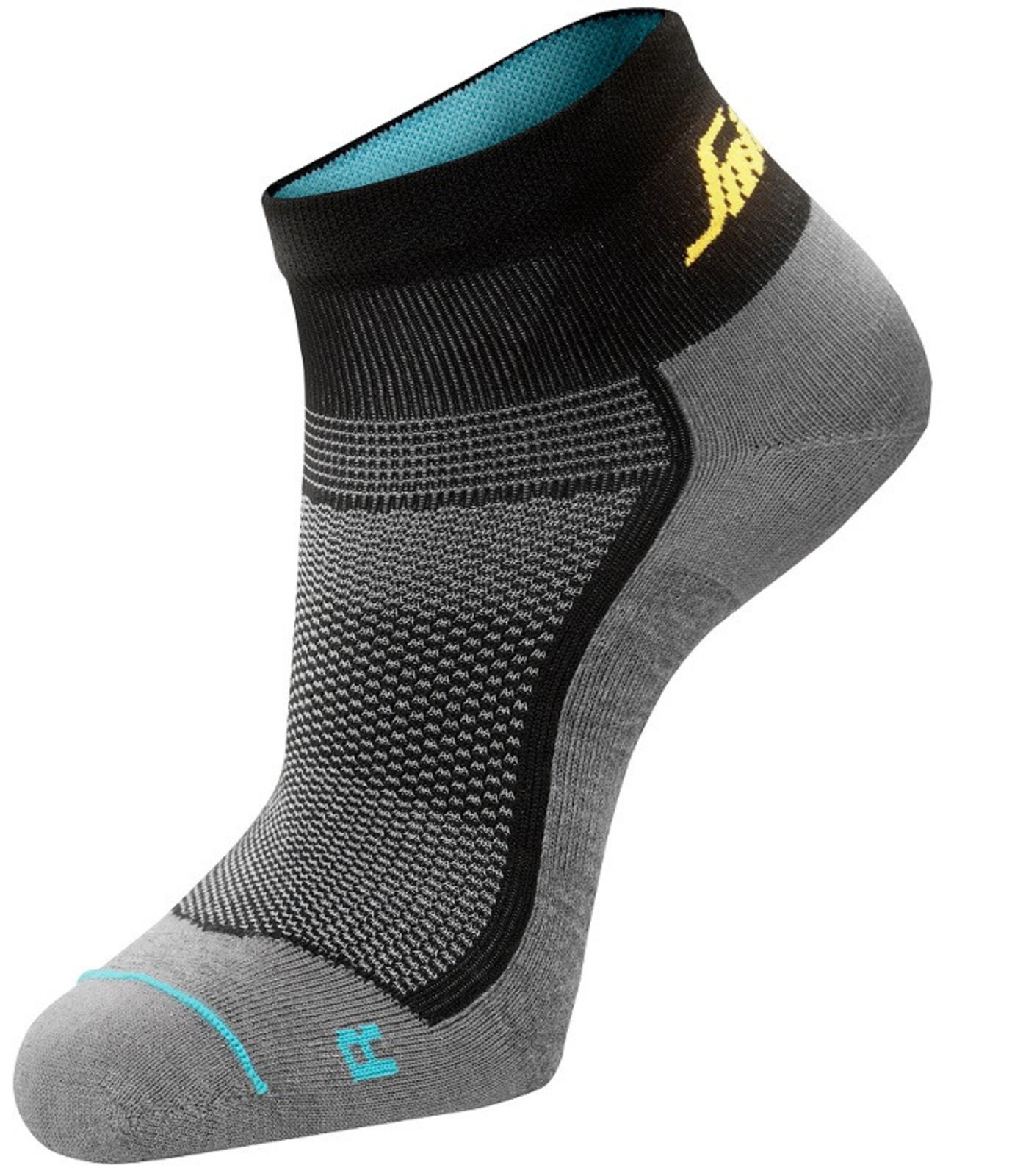 Nízke ponožky Snickers® LiteWork 37.5® - veľkosť: 37-40, farba: sivá