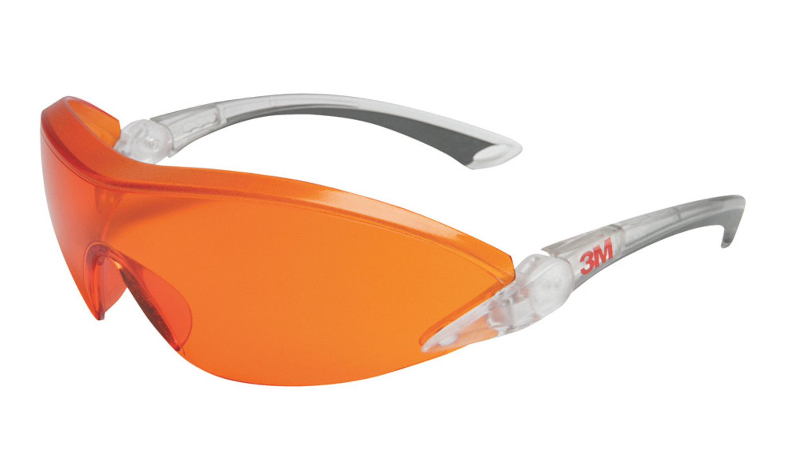 Ochranné okuliare 3M 284x - farba: červená/oranžová