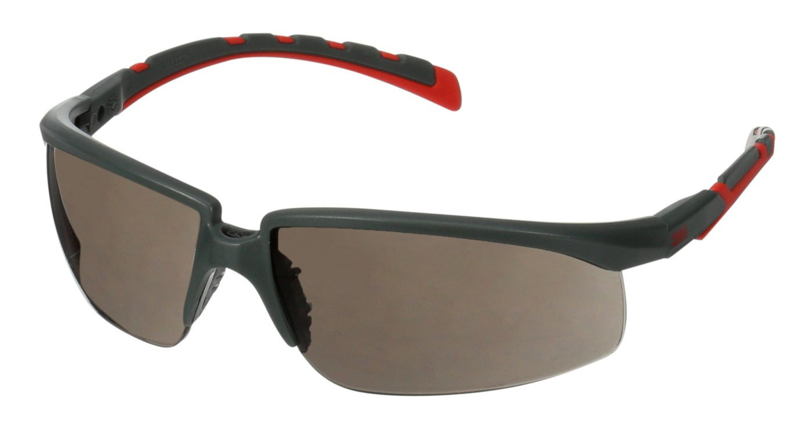 Ochranné okuliare 3M Solus 2000 - farba: sivá/červená
